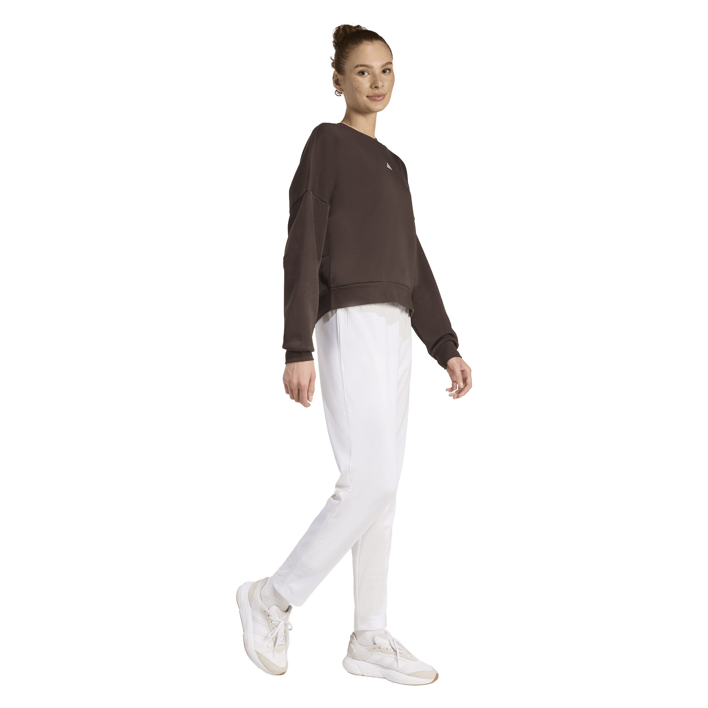 Womens adidas Essentials Small Logo Feelcozy Sweatshirt