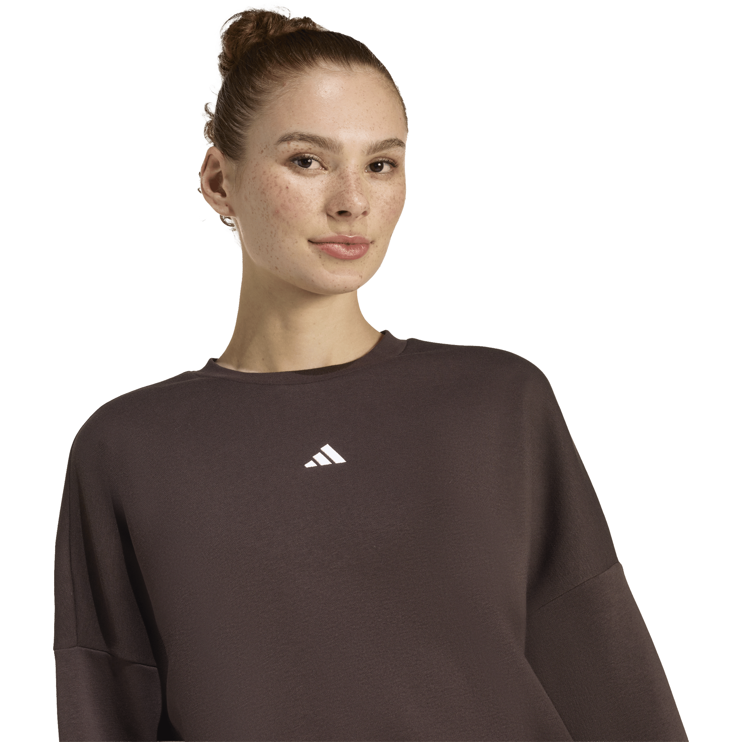 Womens adidas Essentials Small Logo Feelcozy Sweatshirt