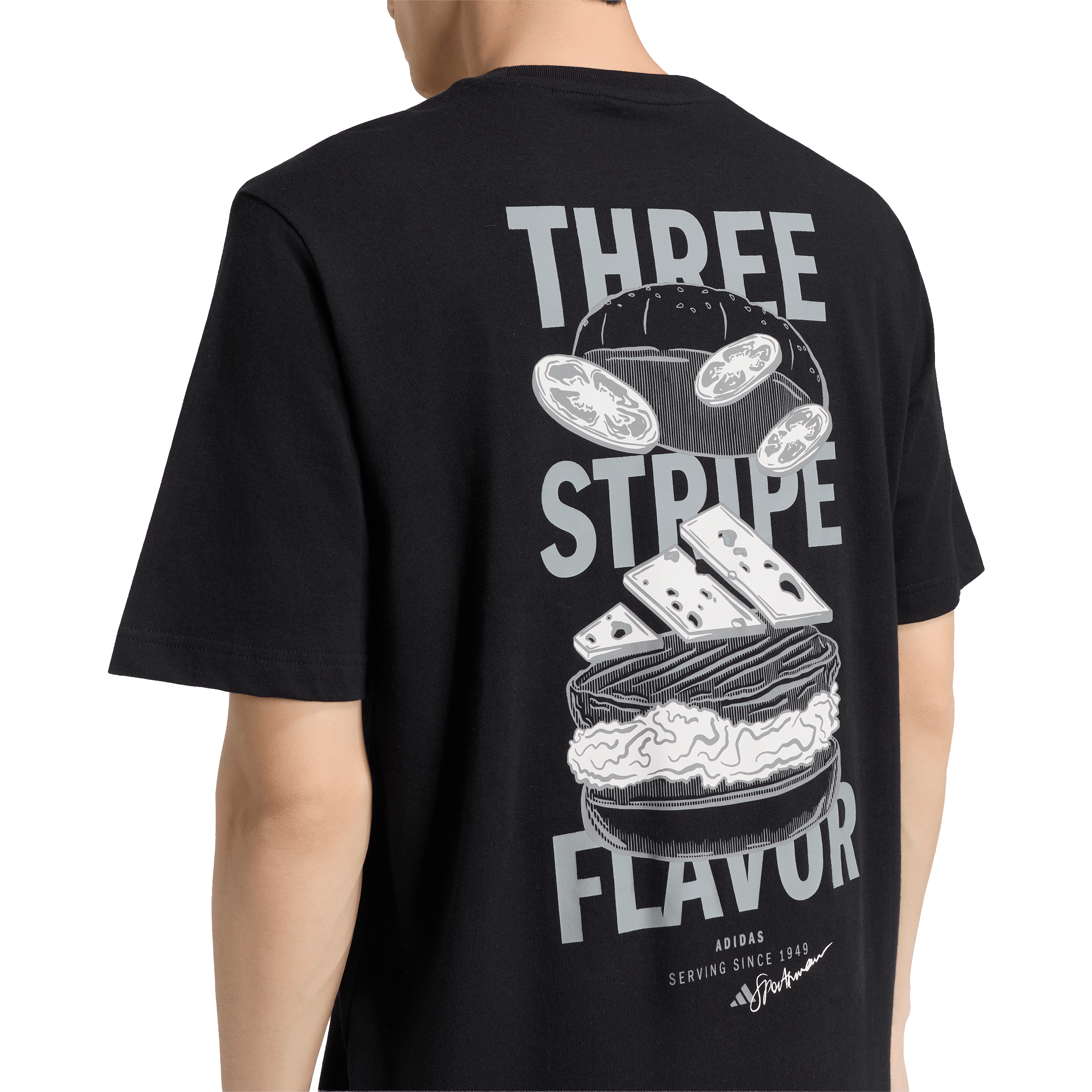 Mens adidas Burger Flavor Graphic Tee