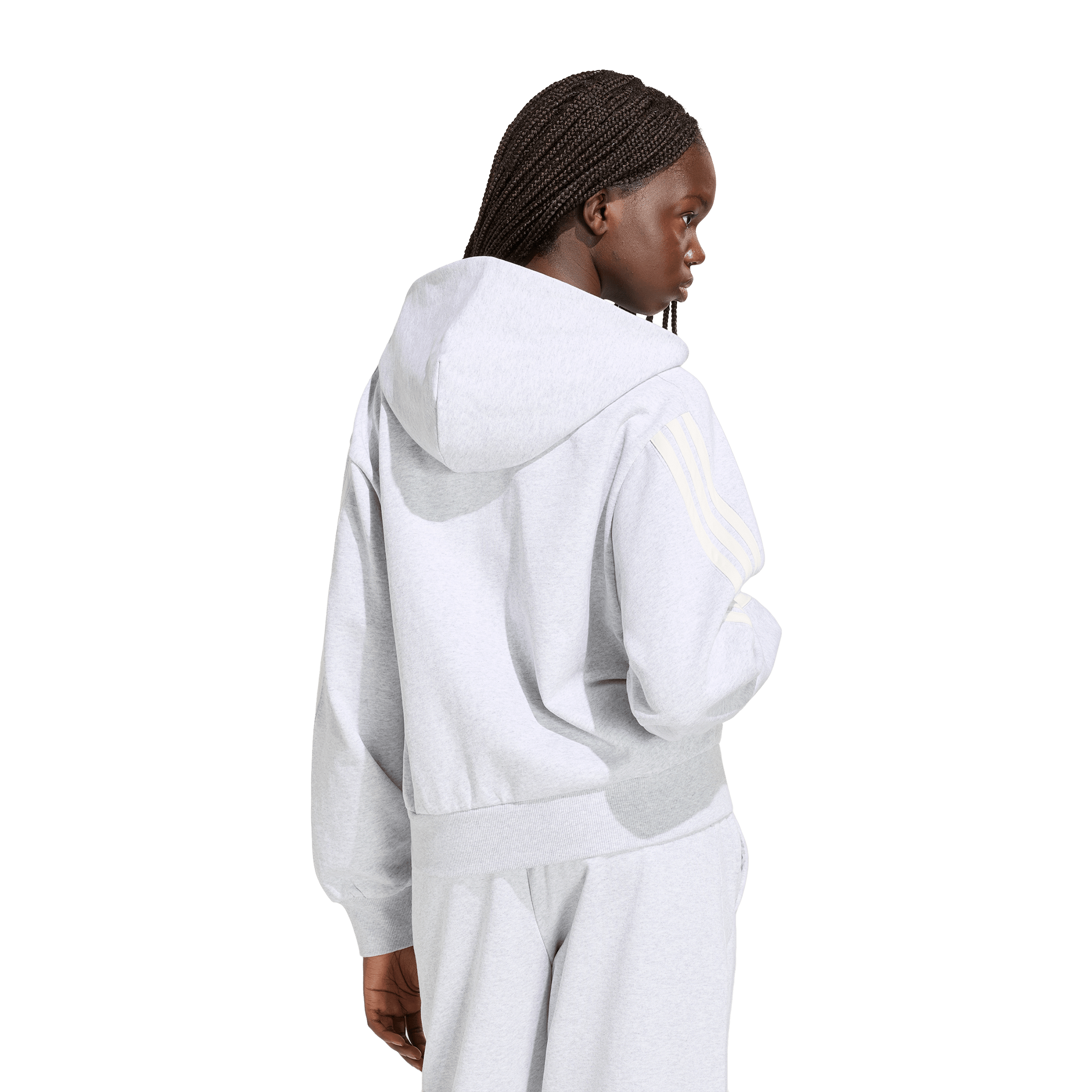 Womens adidas KIT 3-Stripes Full-Zip Hoodie
