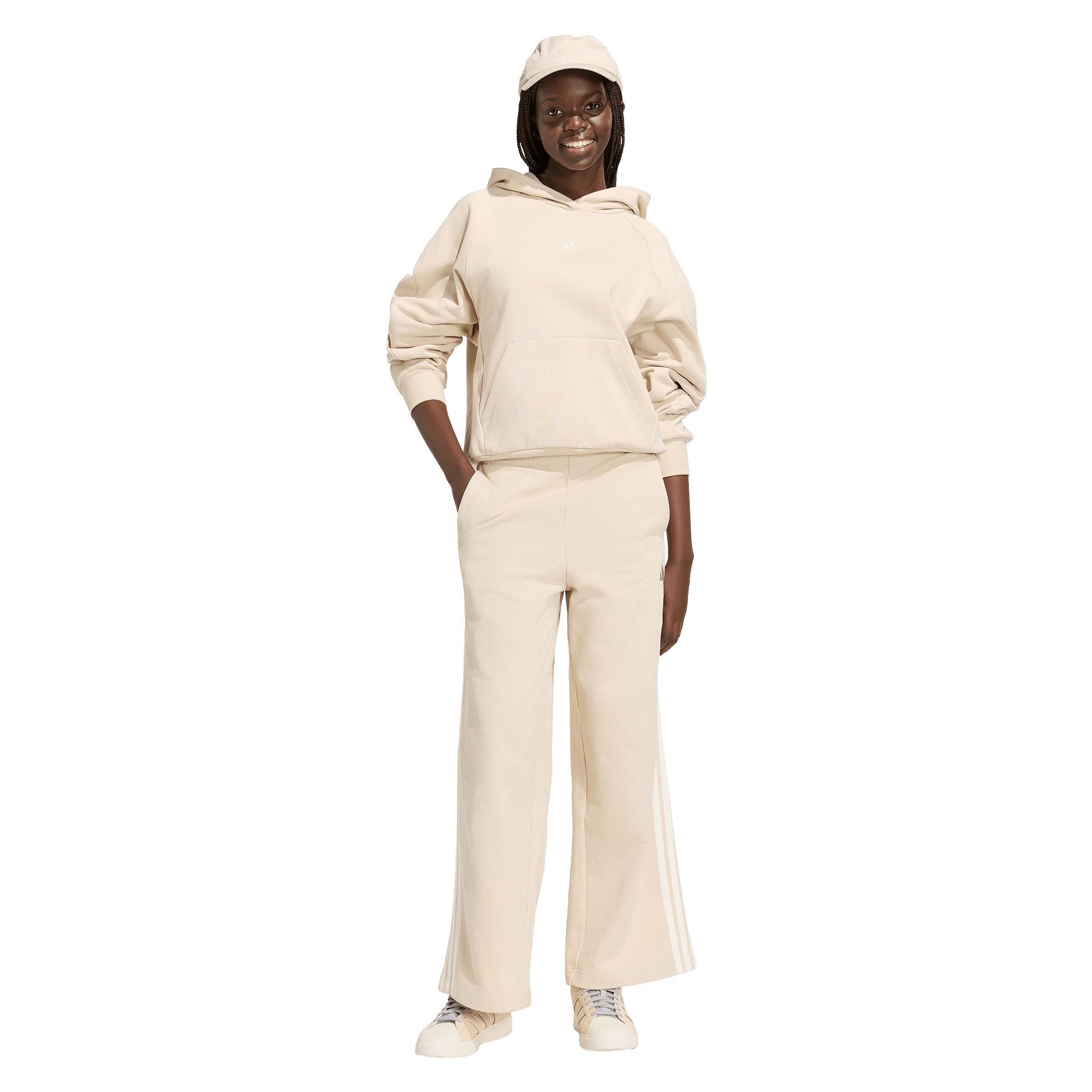 Womens adidas KIT 3-Stripes Wide Pants