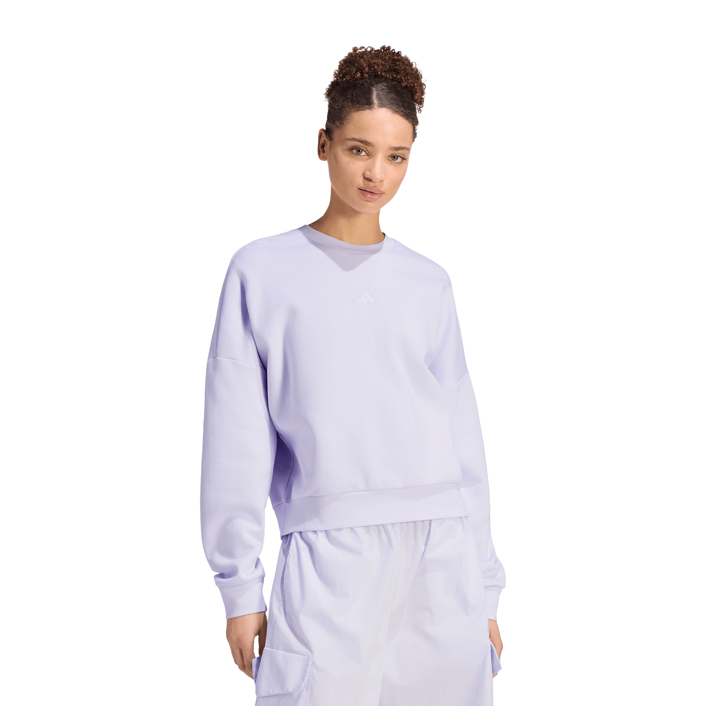 Womens adidas Essentials Small Logo Feelcozy Sweatshirt