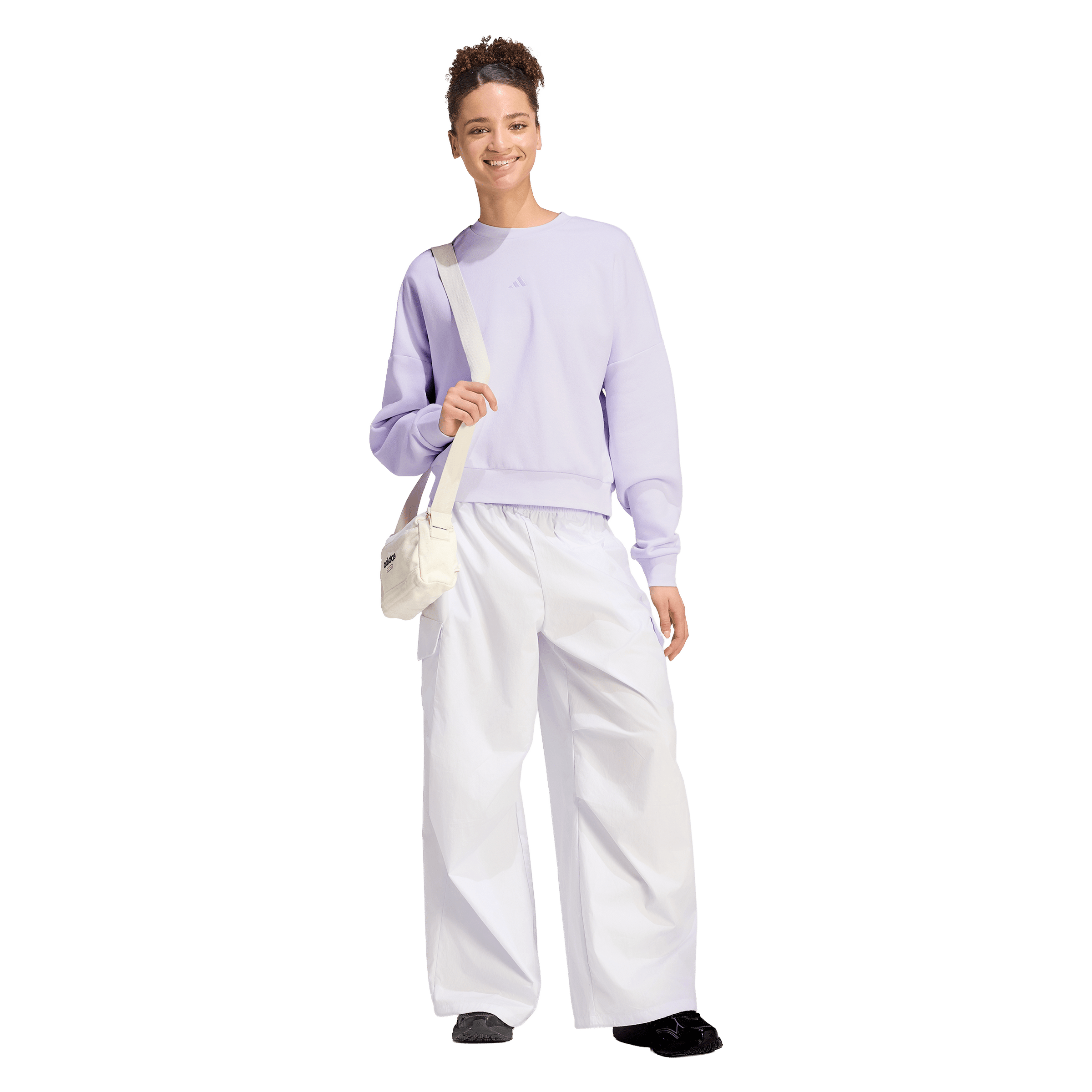 Womens adidas Essentials Small Logo Feelcozy Sweatshirt