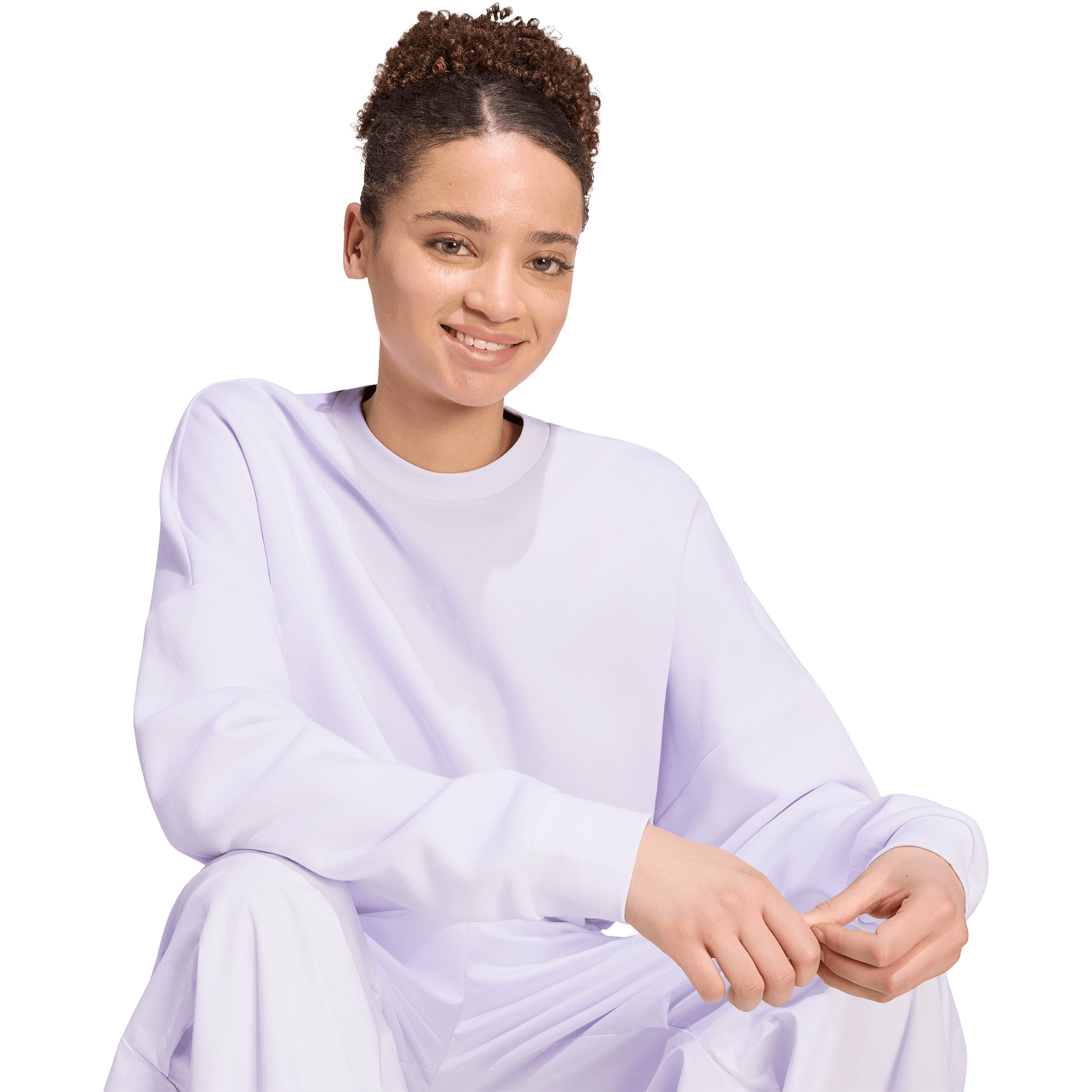 Womens adidas Essentials Small Logo Feelcozy Sweatshirt