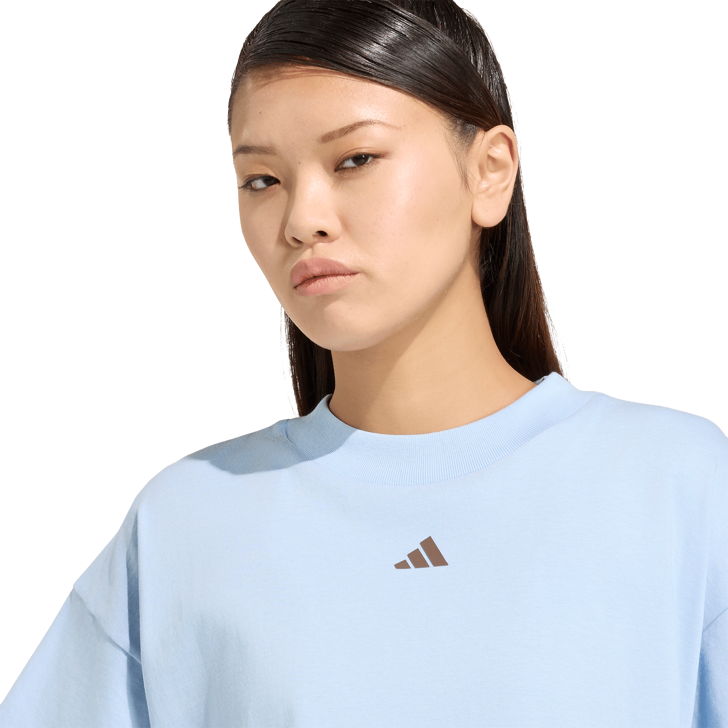 Womens adidas 3-Stripes Studio Tee