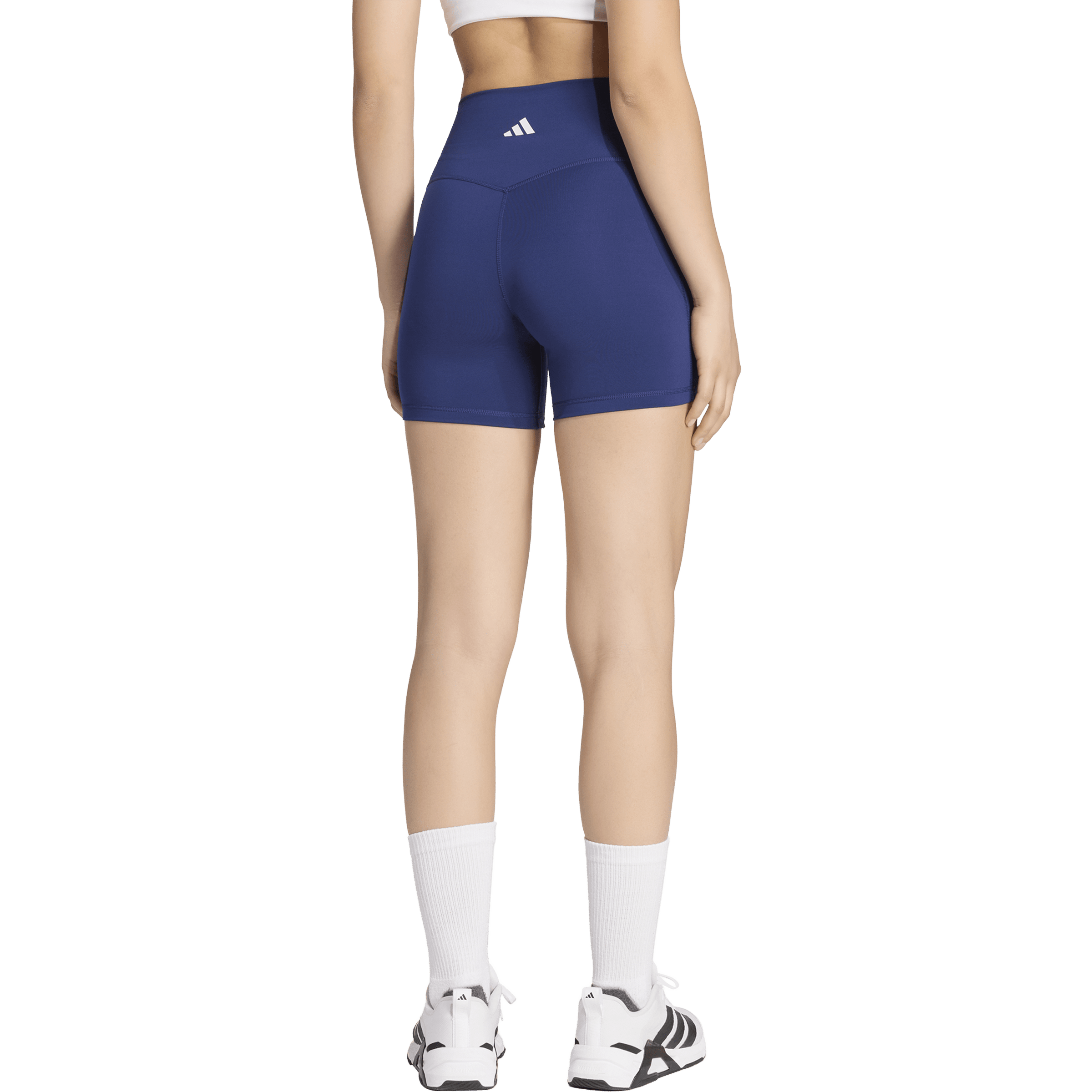 Womens adidas 3-Stripes Studio All Me Booty Short Leggings