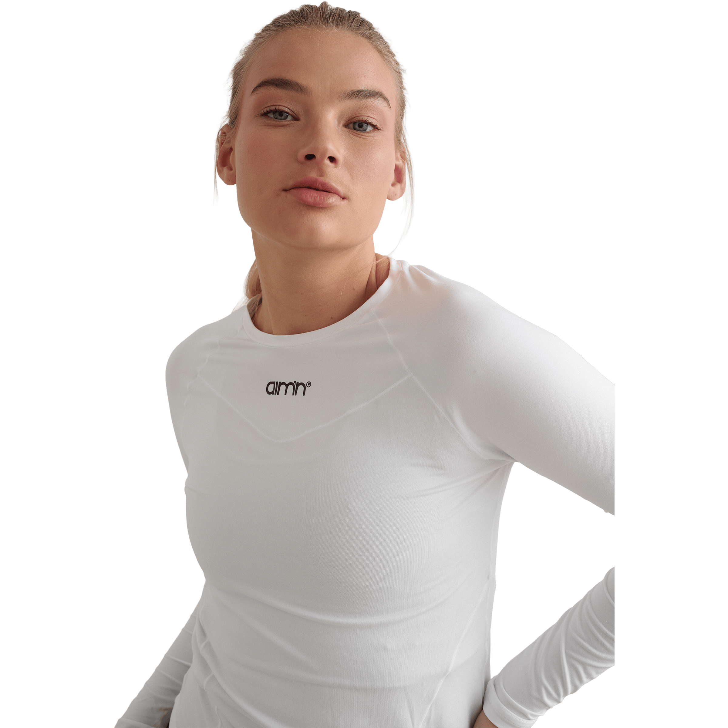 Womens AIM'N Soft Basic Long Sleeve Top