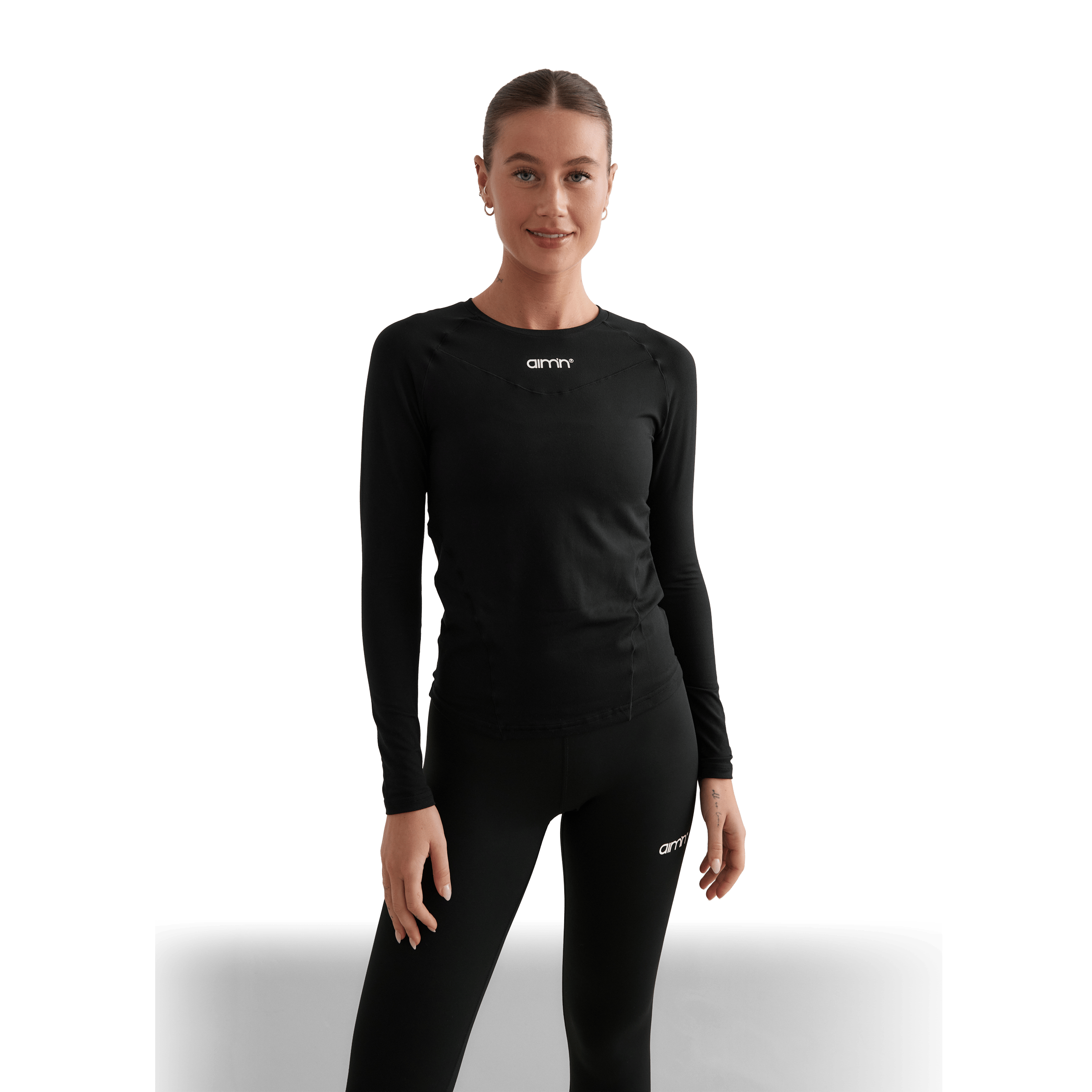 Womens AIM'N Soft Basic Long Sleeve Top