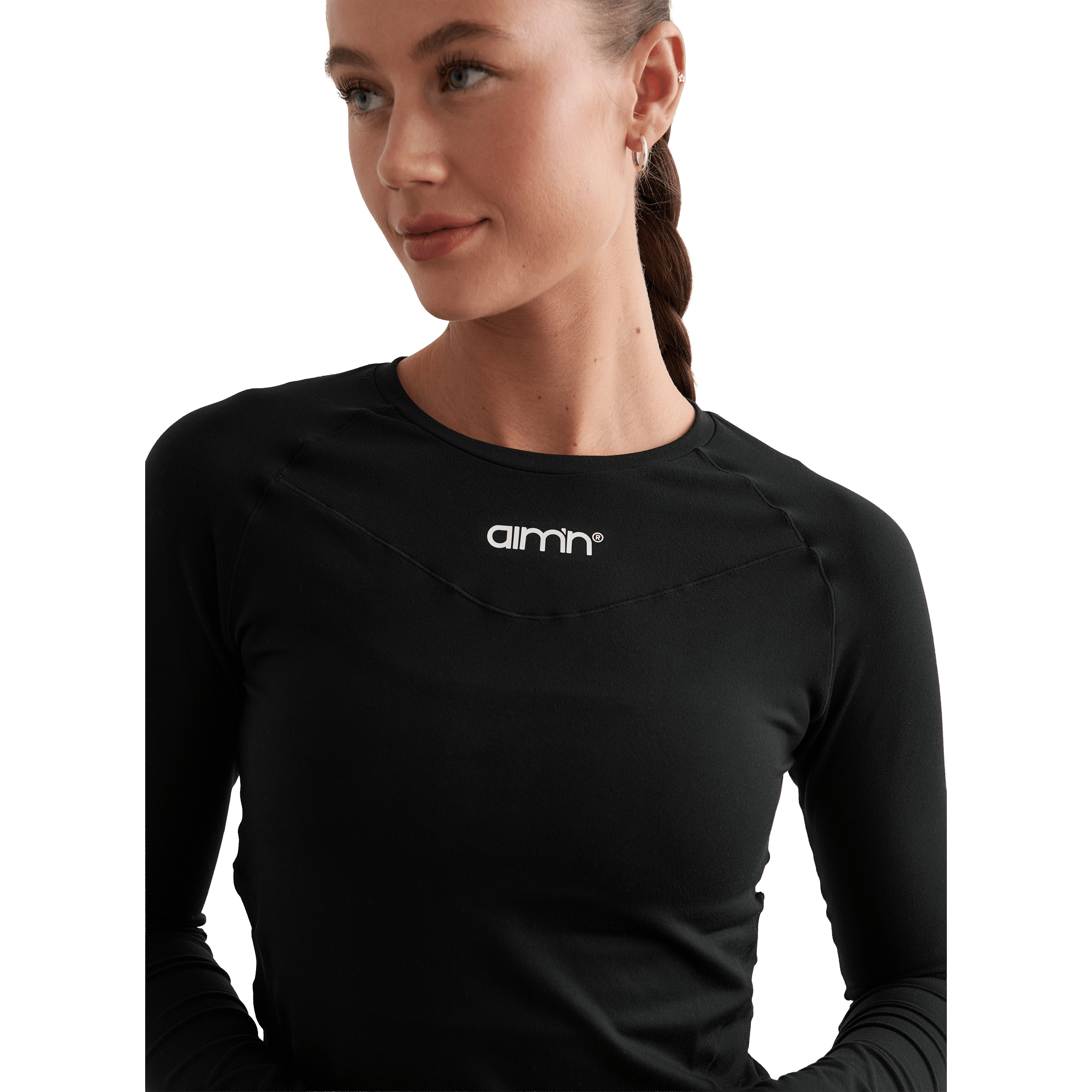 Womens AIM'N Soft Basic Long Sleeve Top