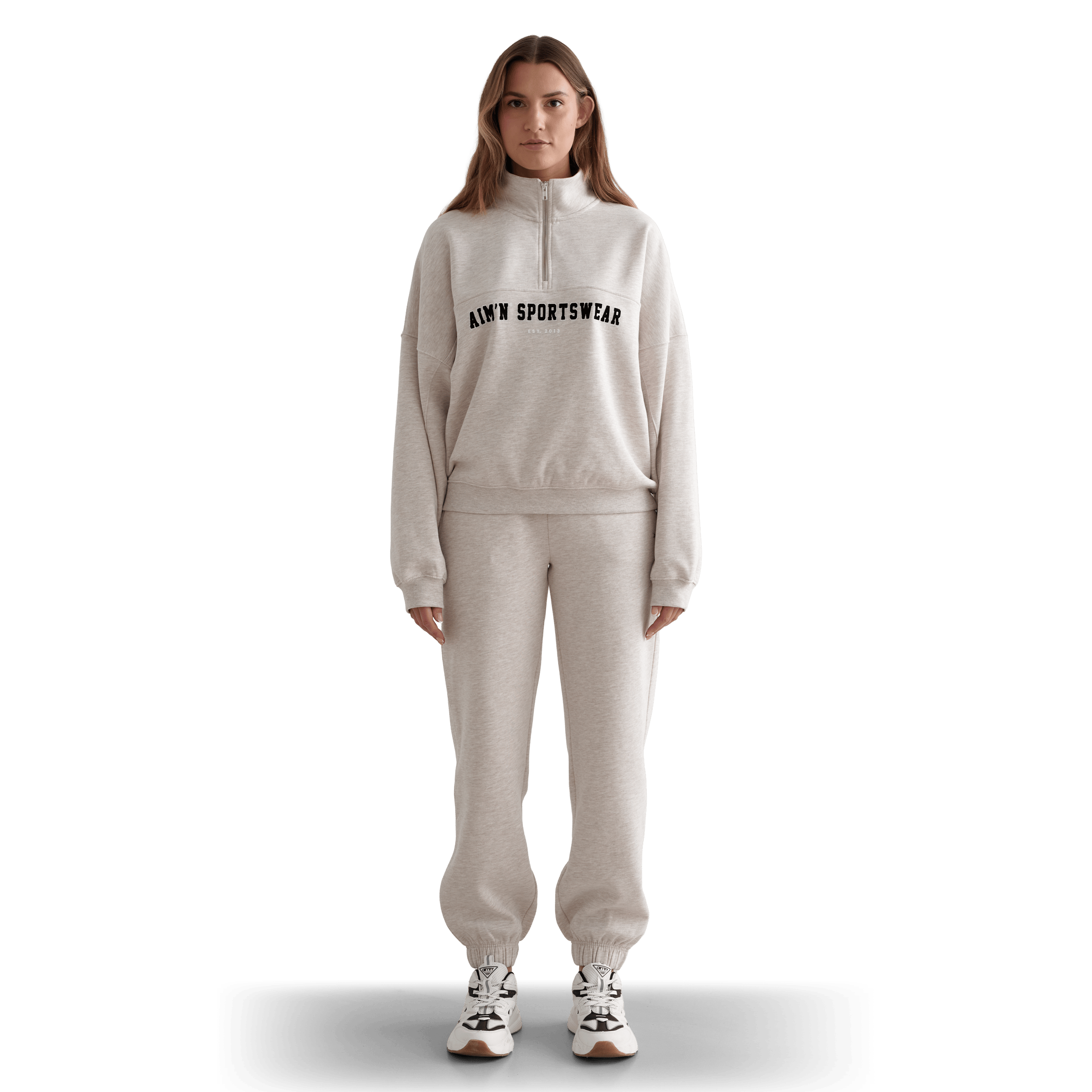 Womens AIM'N Varsity Sweat Half Zip