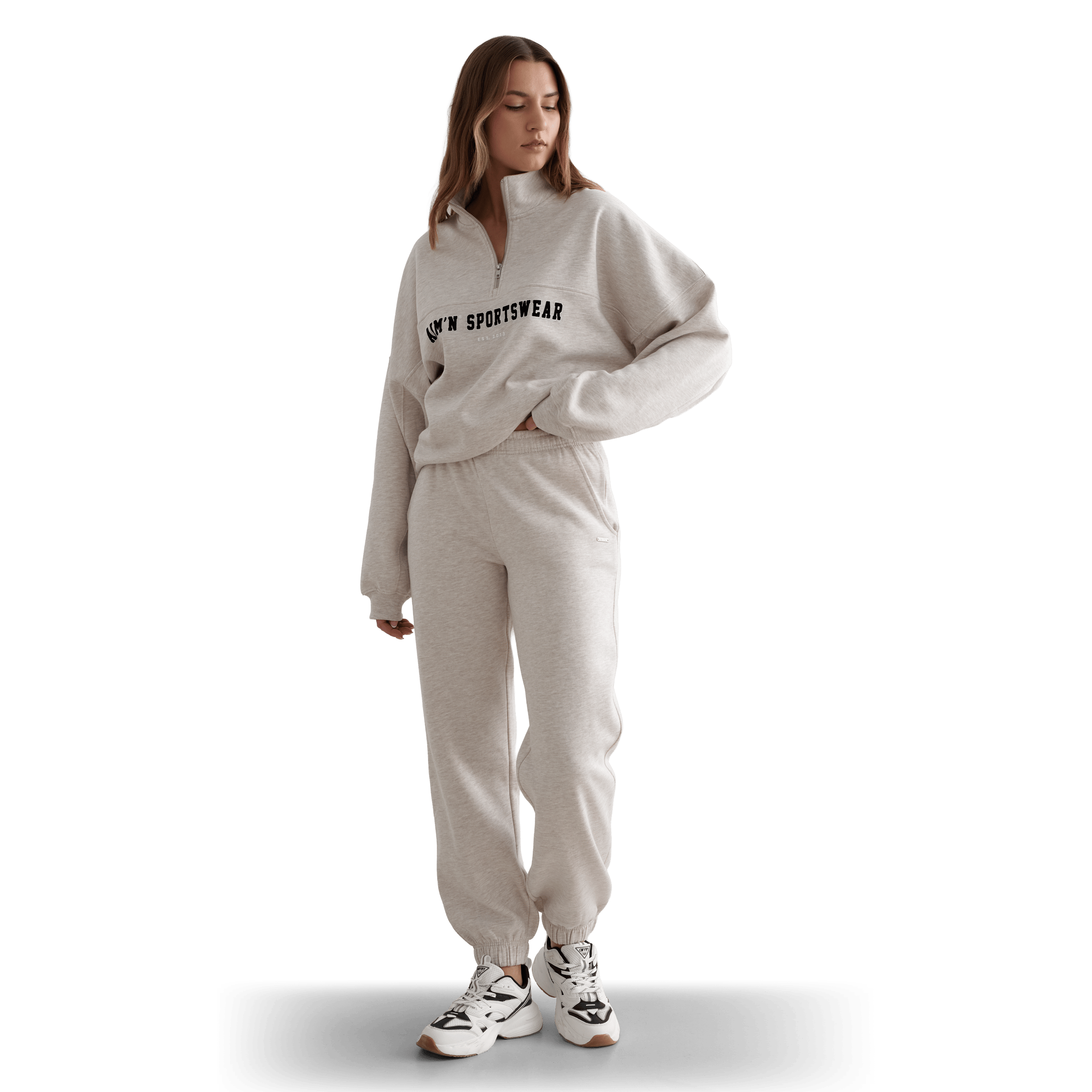 Womens AIM'N Varsity Sweat Half Zip