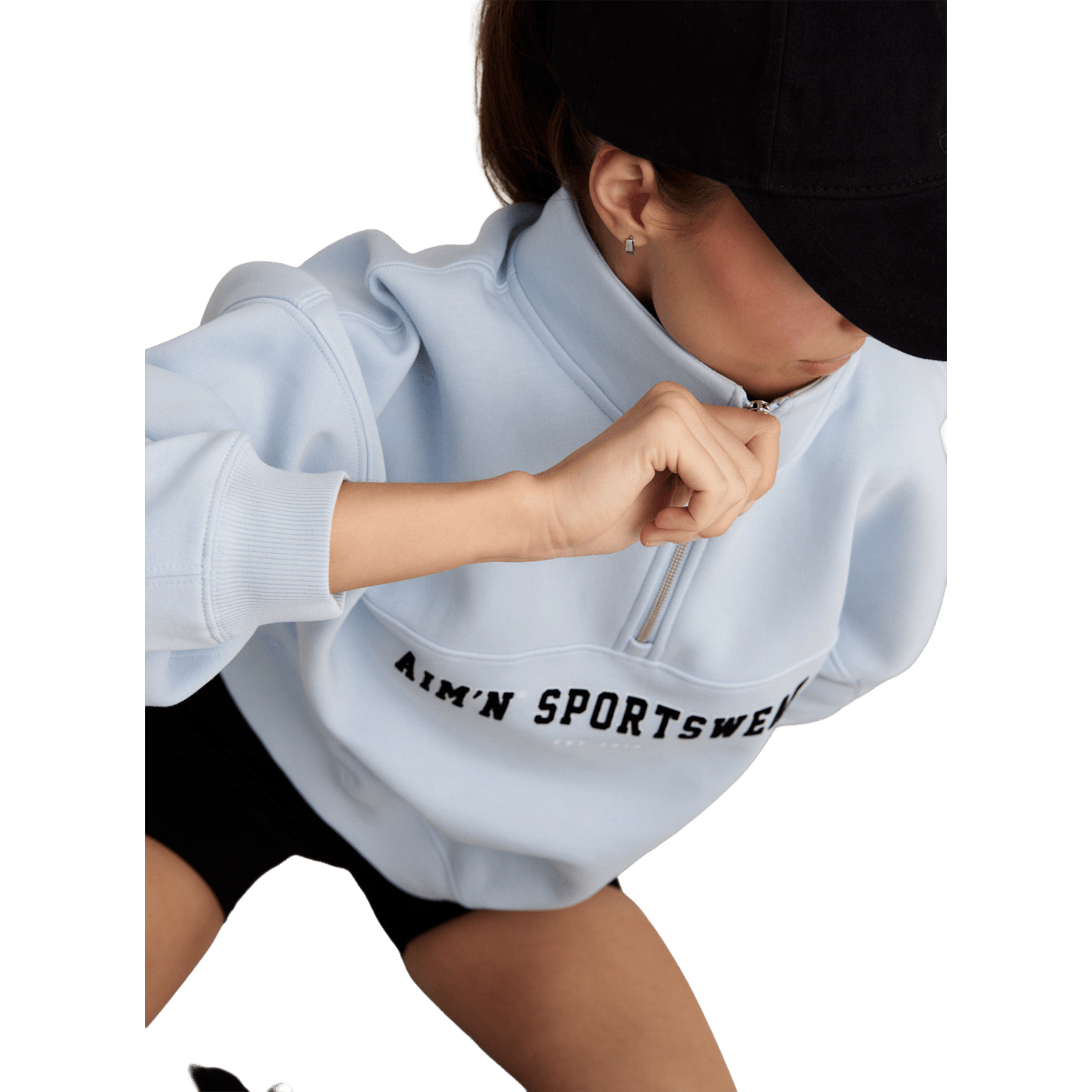Womens AIM'N Varsity Sweat Half Zip