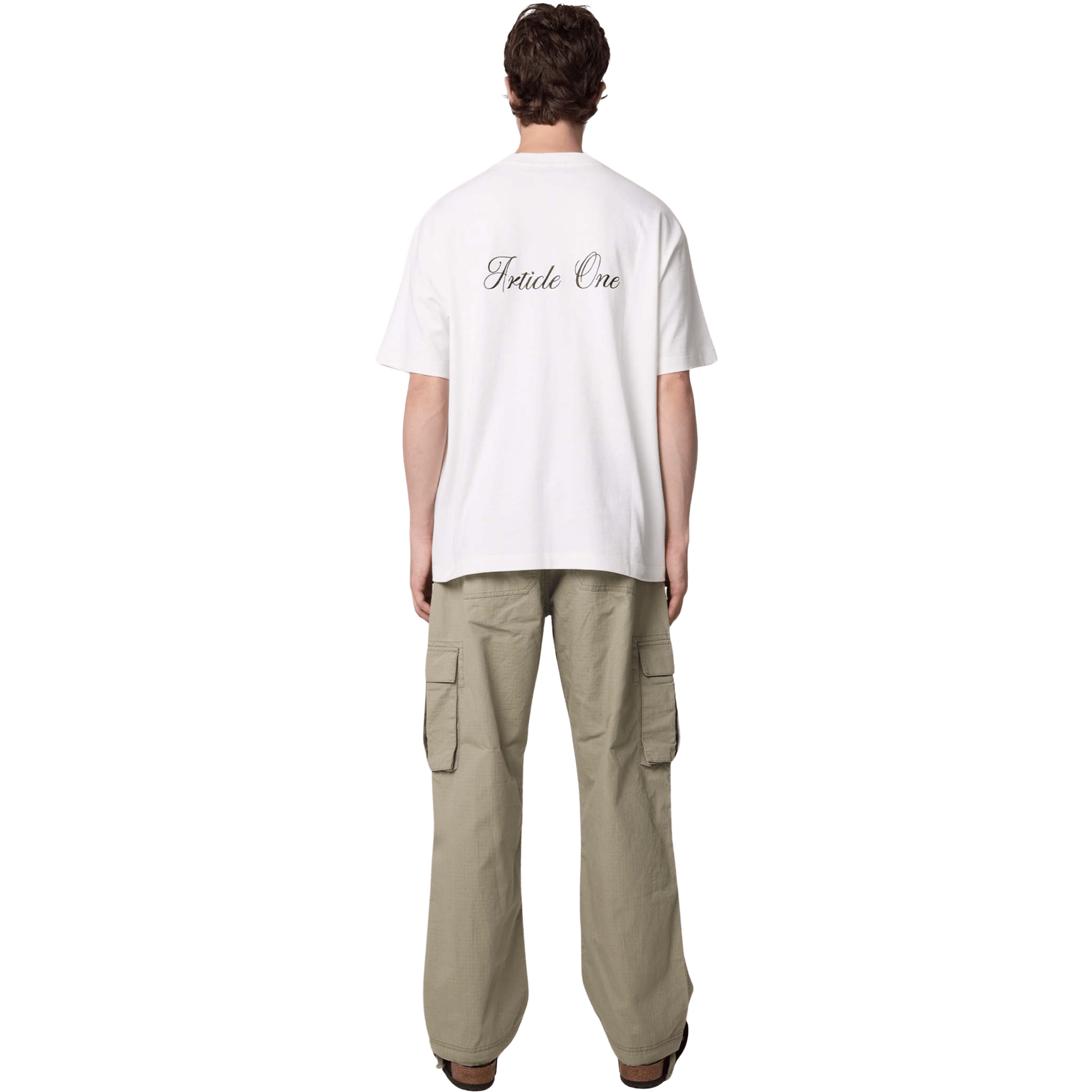 Mens Article One Double Script Tee