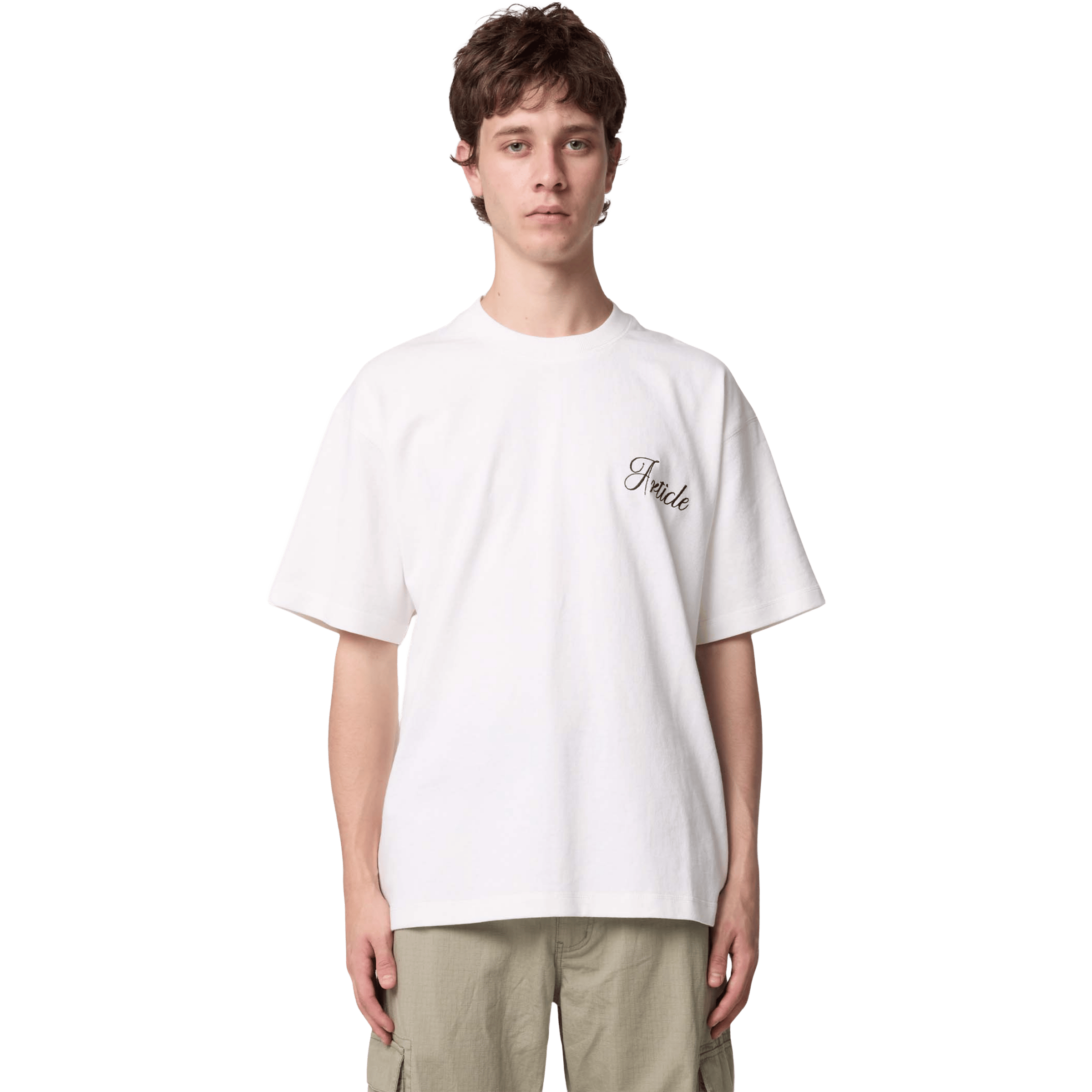 Mens Article One Double Script Tee