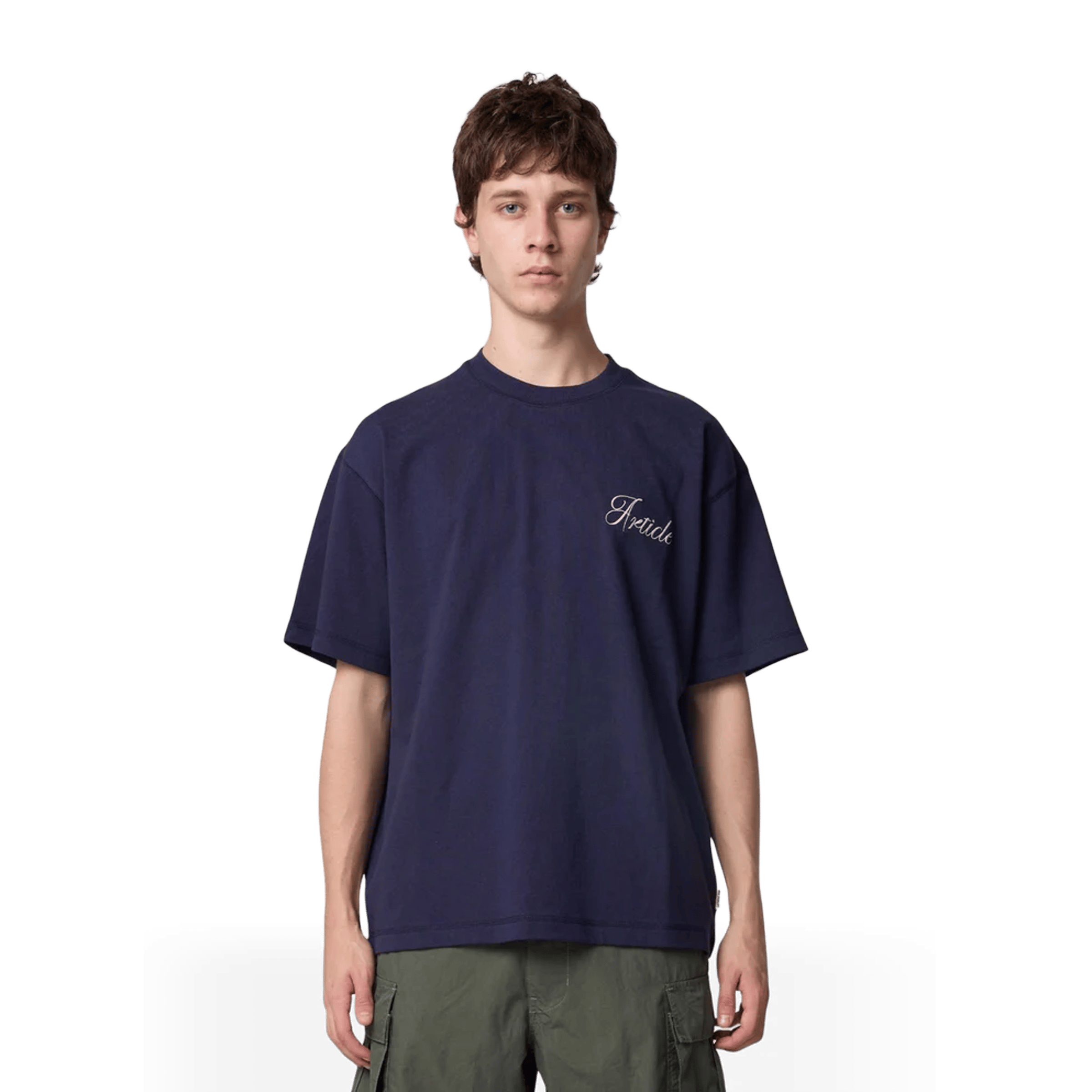 Mens Article One Double Script Tee