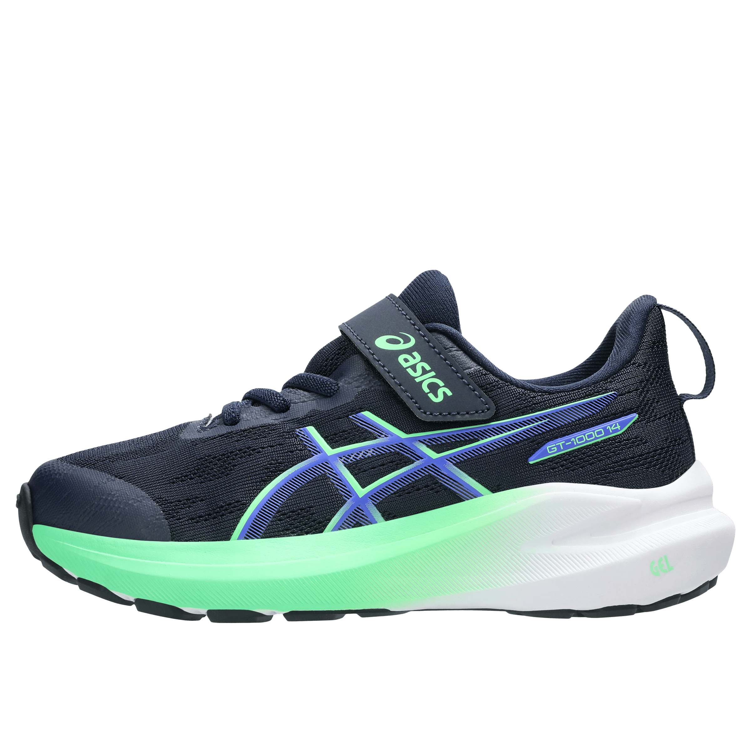 Kids Asics GT-1000 14 (PS Velcro) Running Shoes