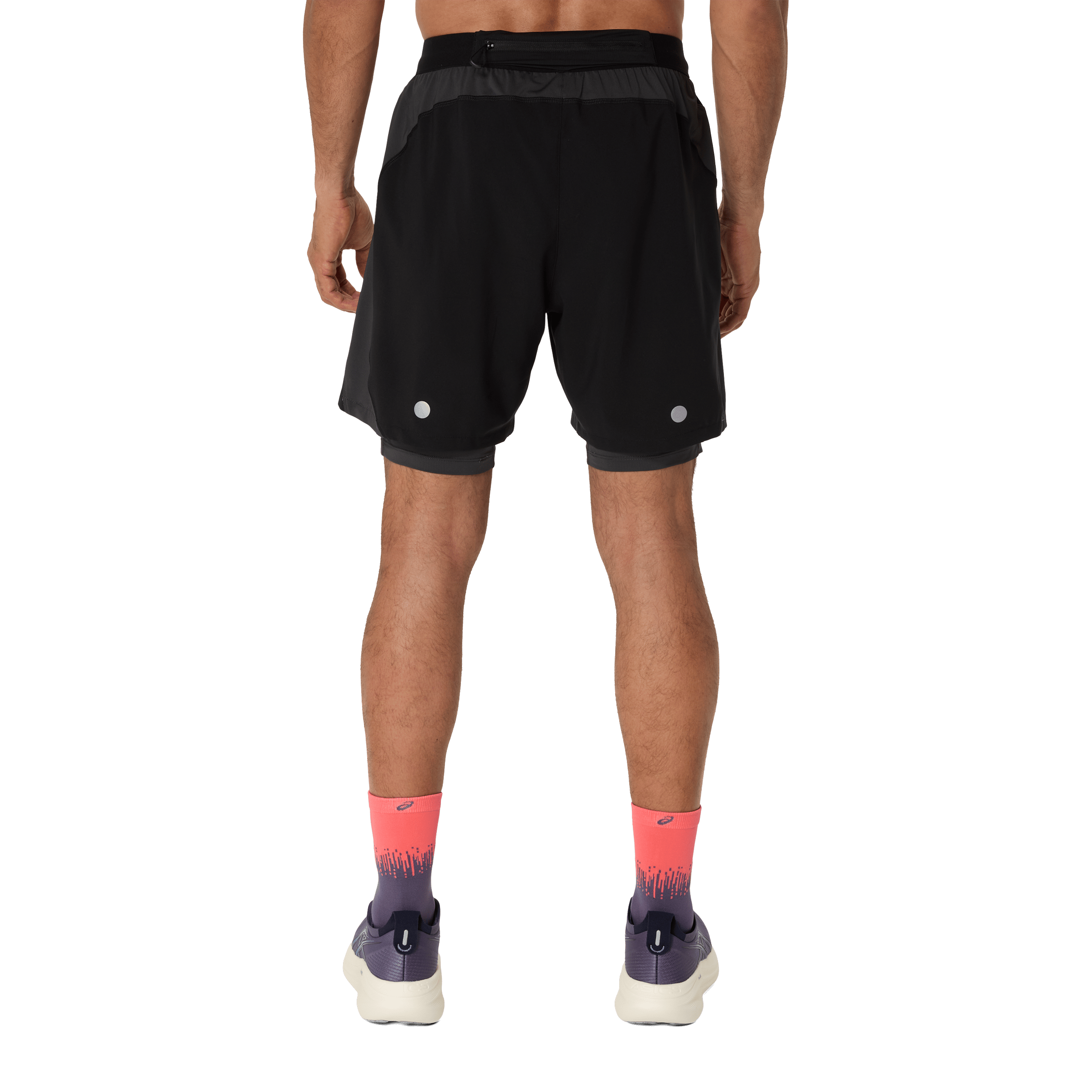 Mens Asics Road 2N1 7" Shorts