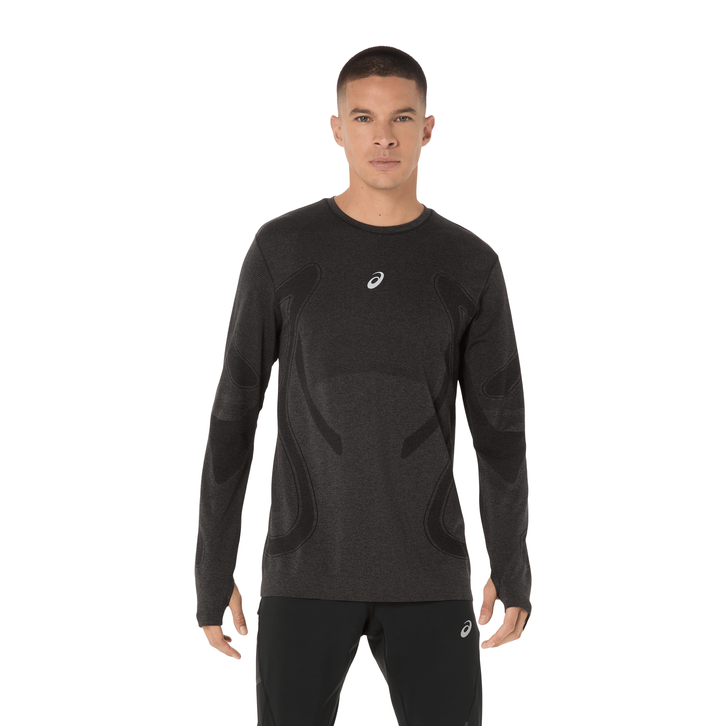 Mens Asics Road Seamless Long Sleeve Top