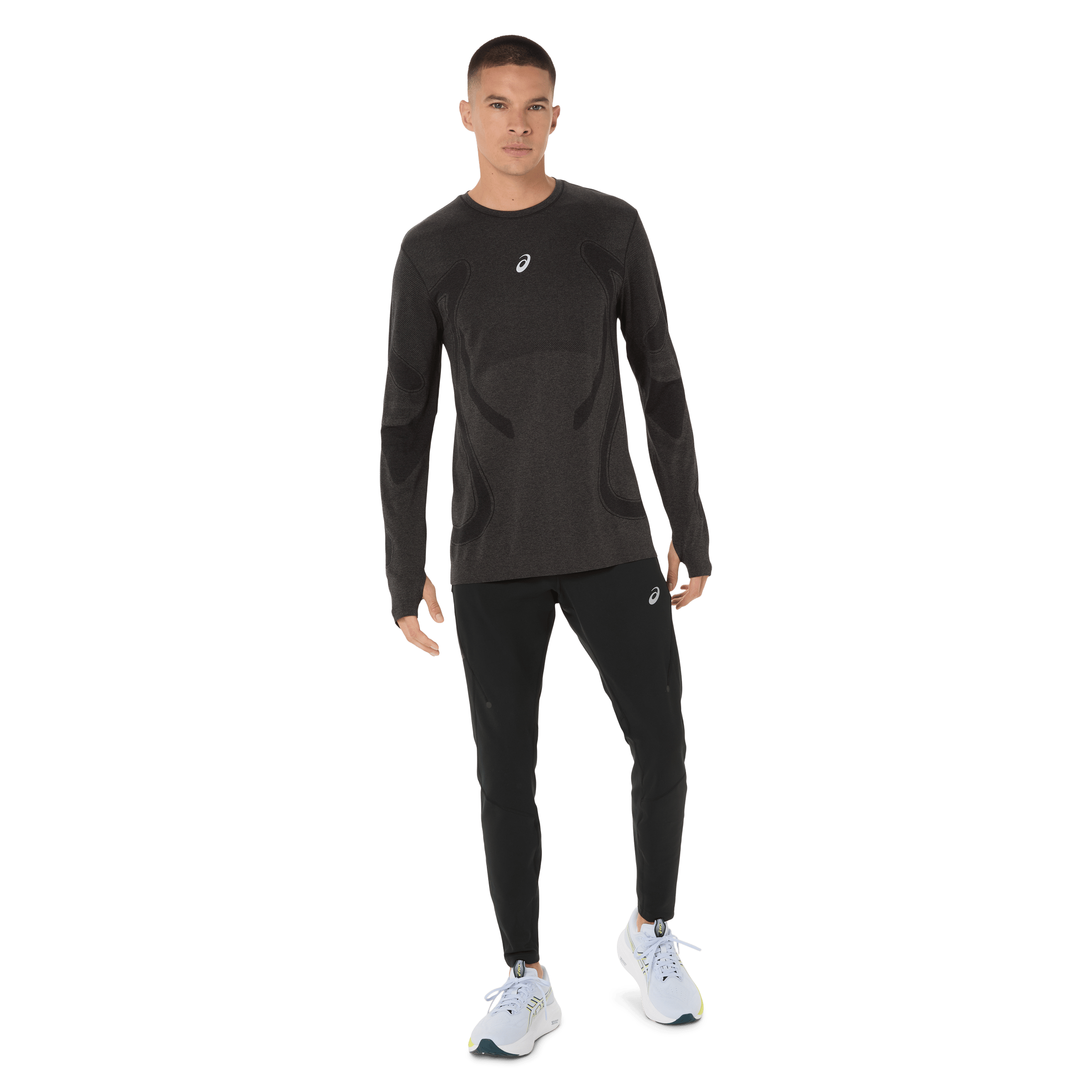 Mens Asics Road Seamless Long Sleeve Top