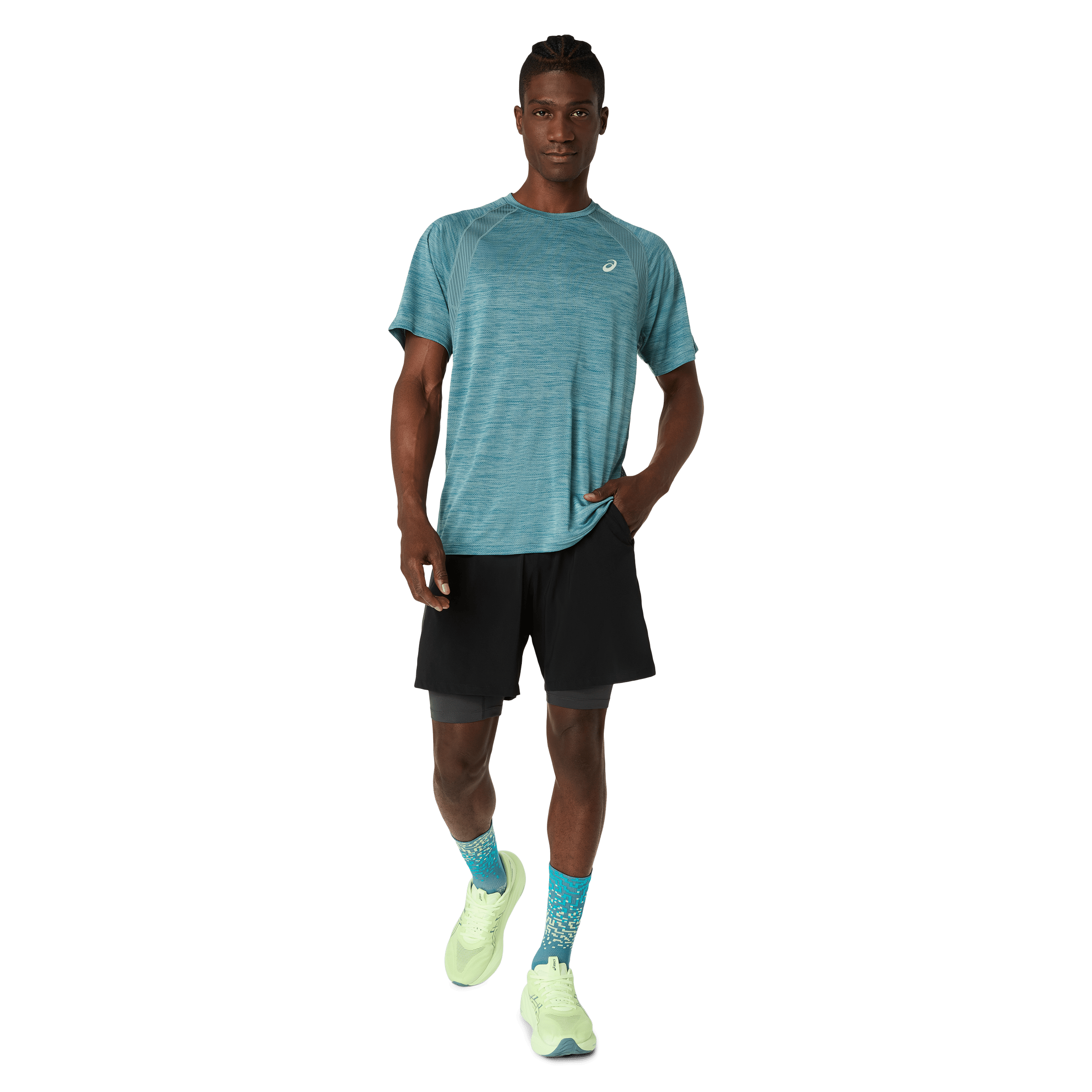 Mens Asics Road Short Sleeve Tee