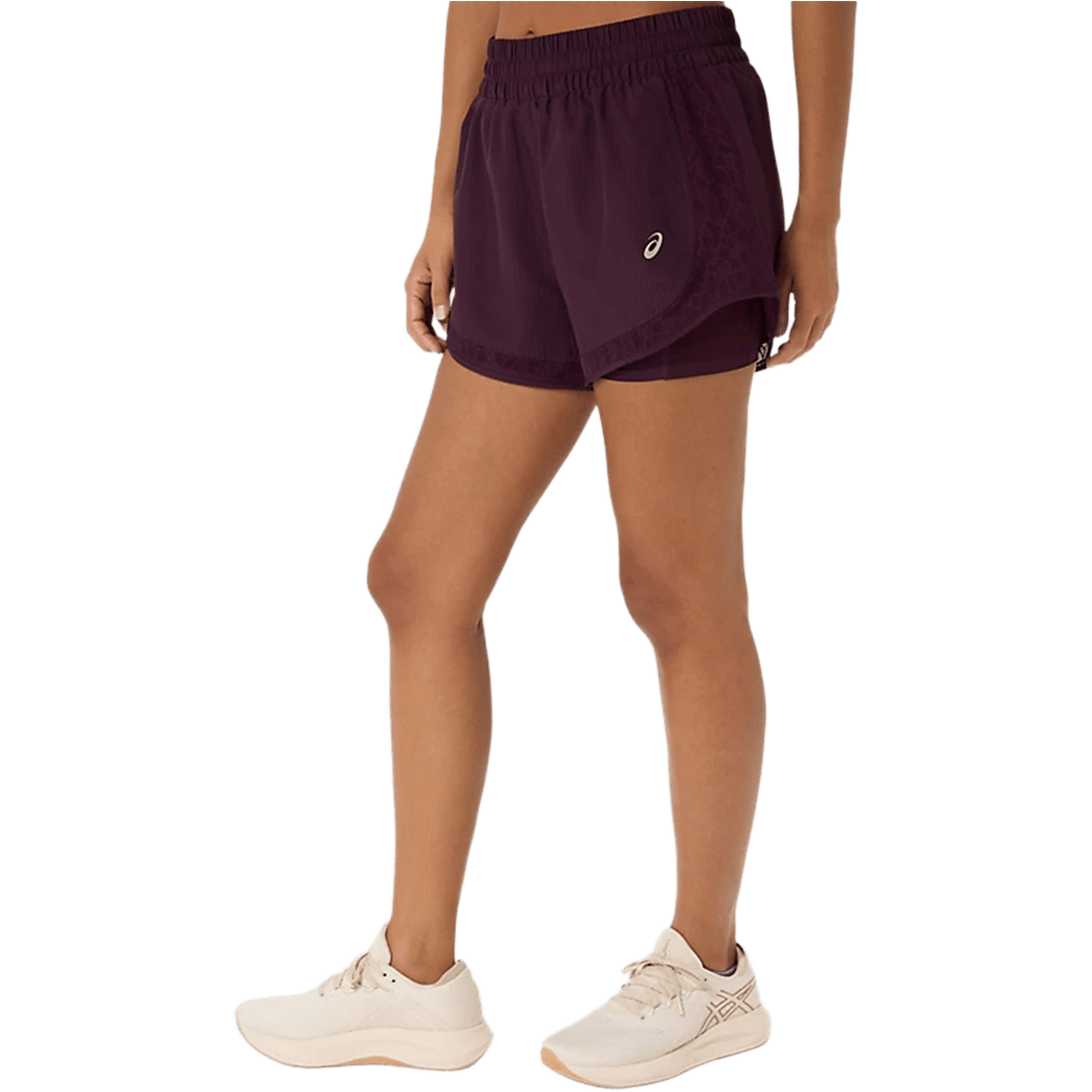 Womens Asics Nagino Run 2in1 (4") Shorts