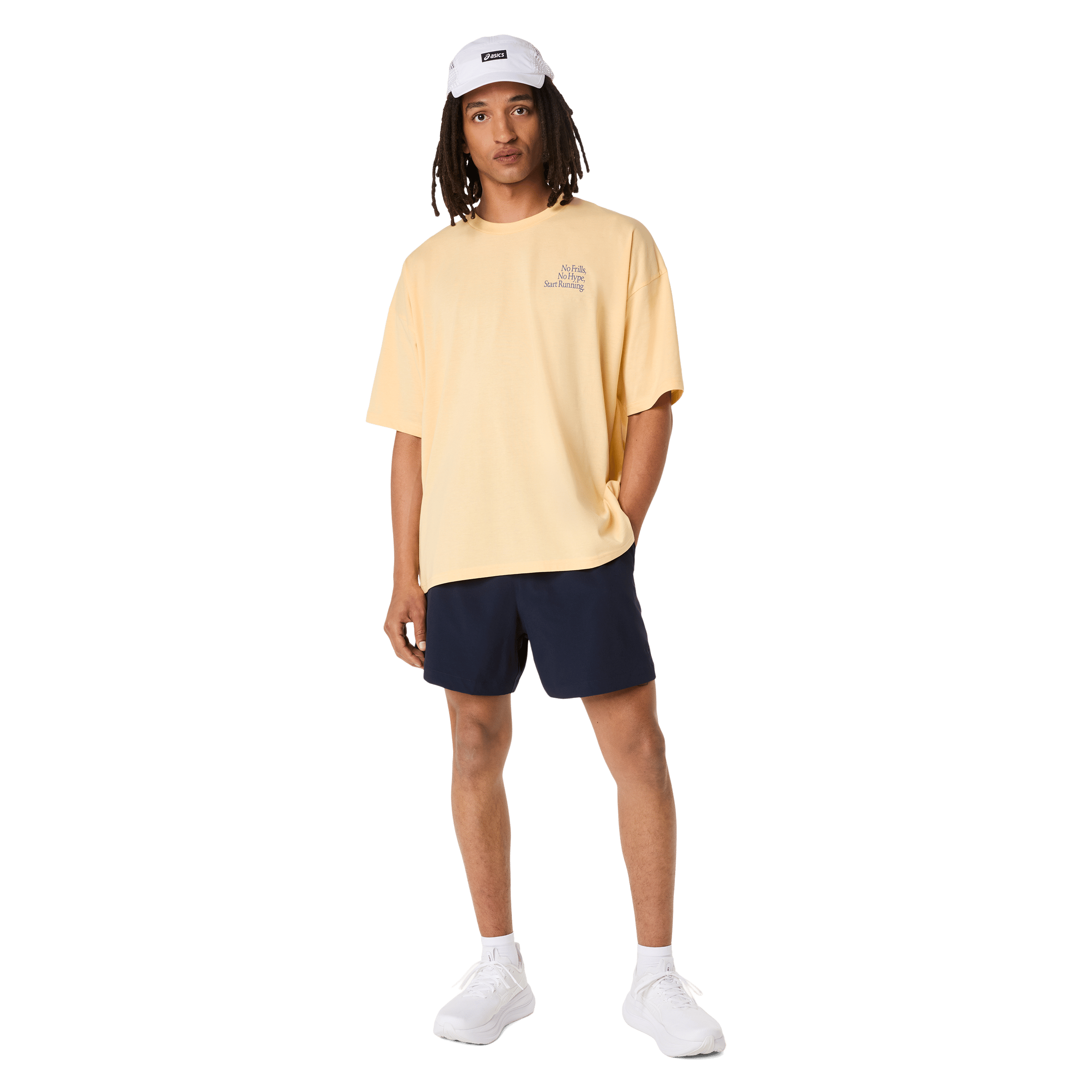 Mens Asics Runner Message Graphic Relaxed Tee