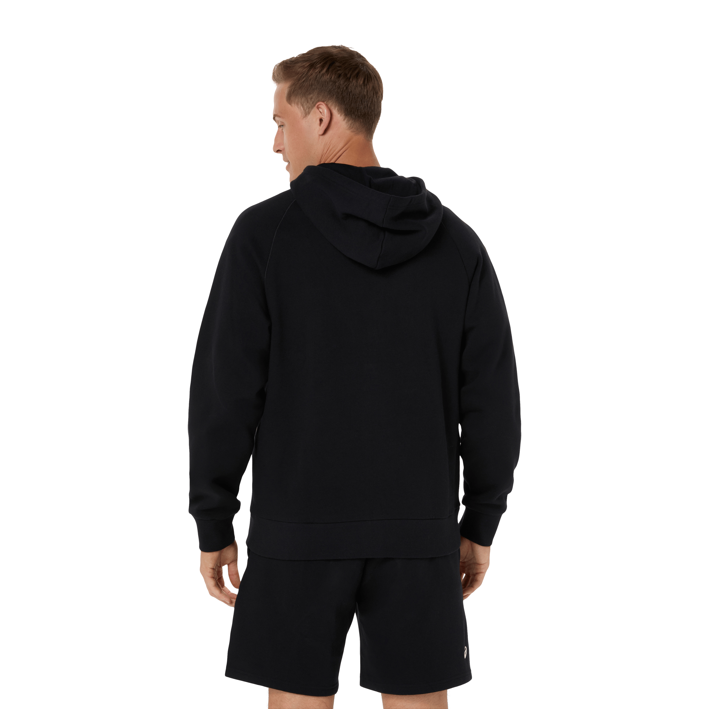 Mens Asics Logo Fleece Full-Zip Hoodie