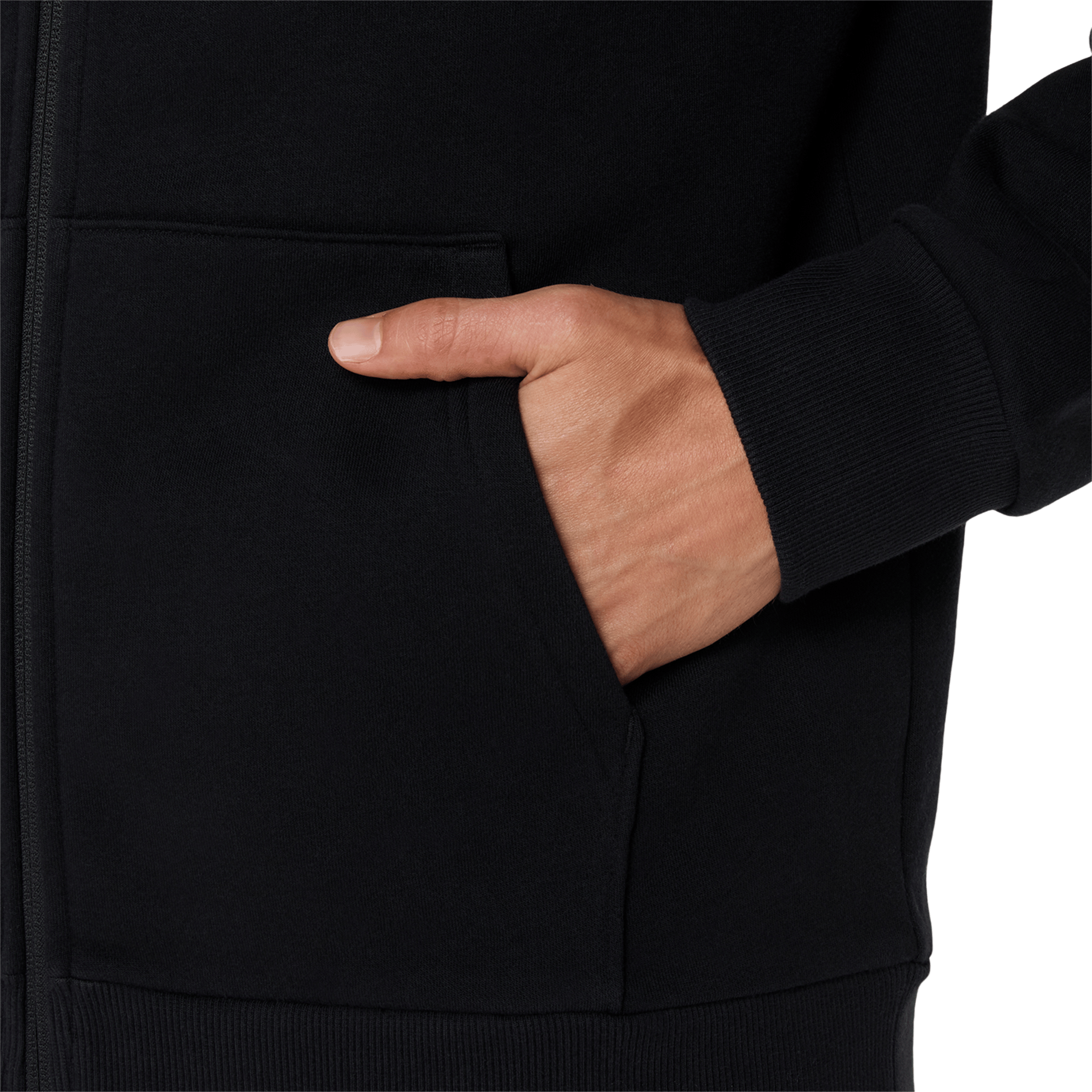 Mens Asics Logo Fleece Full-Zip Hoodie