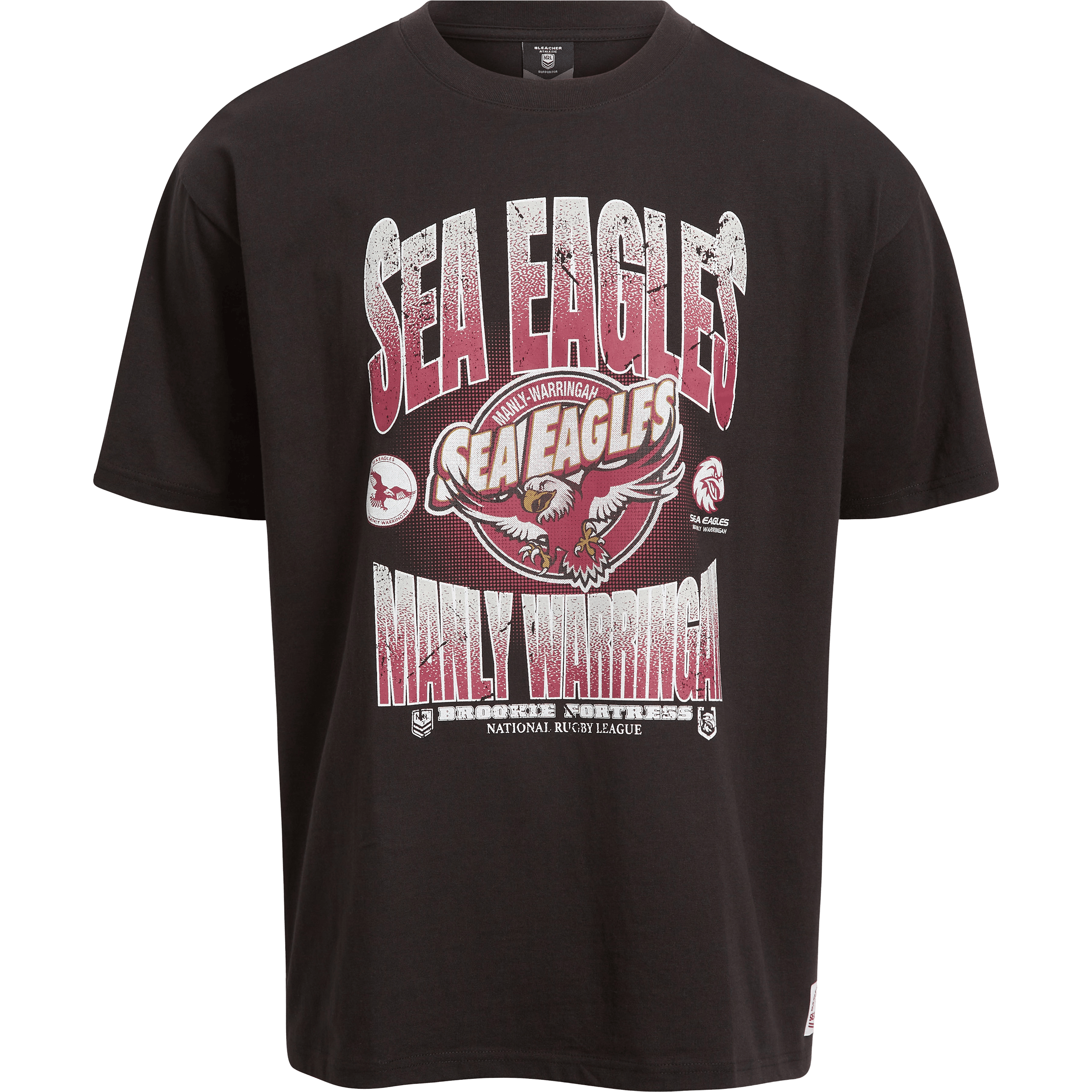 Mens Bleacher Athletic NRL Manly Sea Eagles Graphic Tee