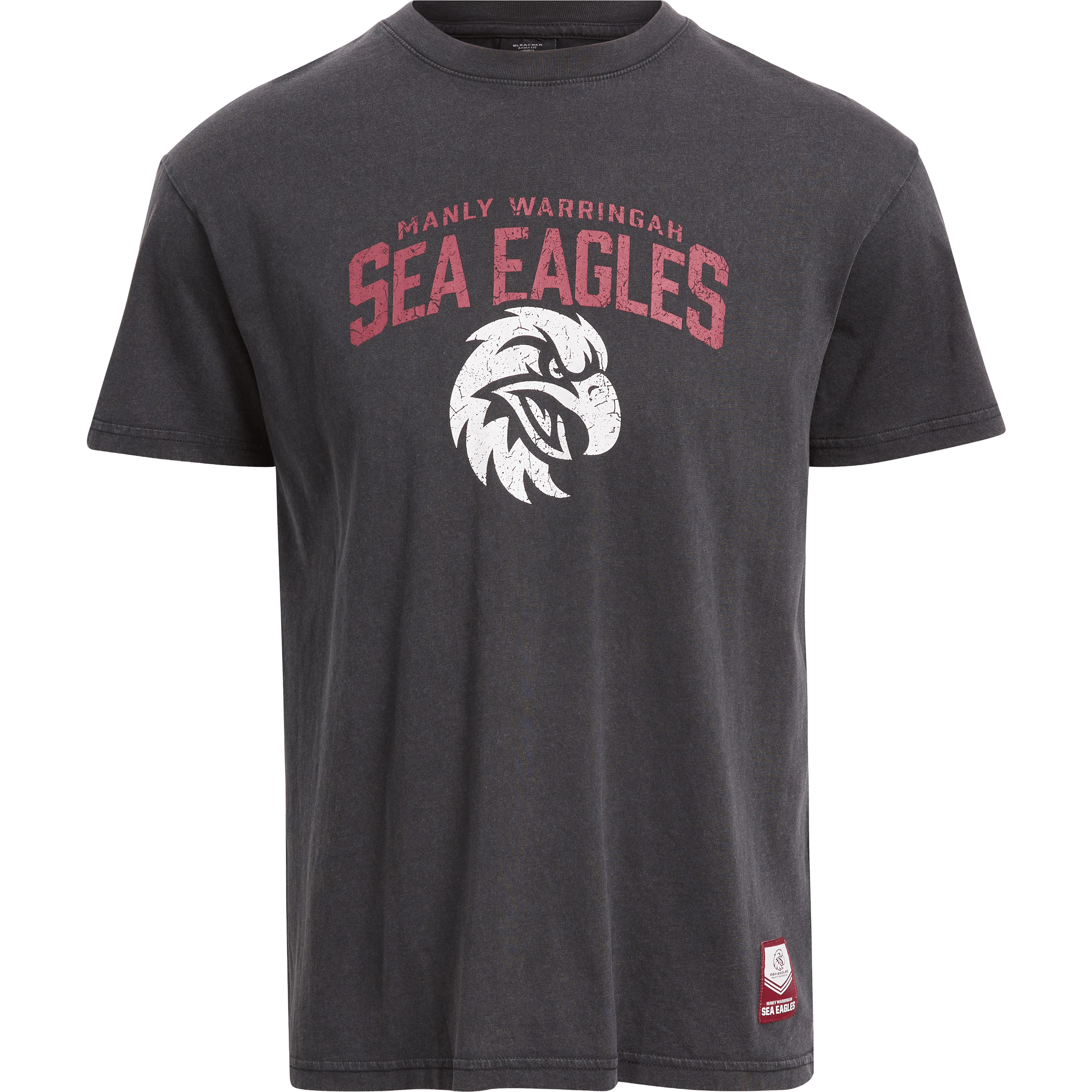 Mens Bleacher Athletic NRL Manly Sea Eagles Washed Tee