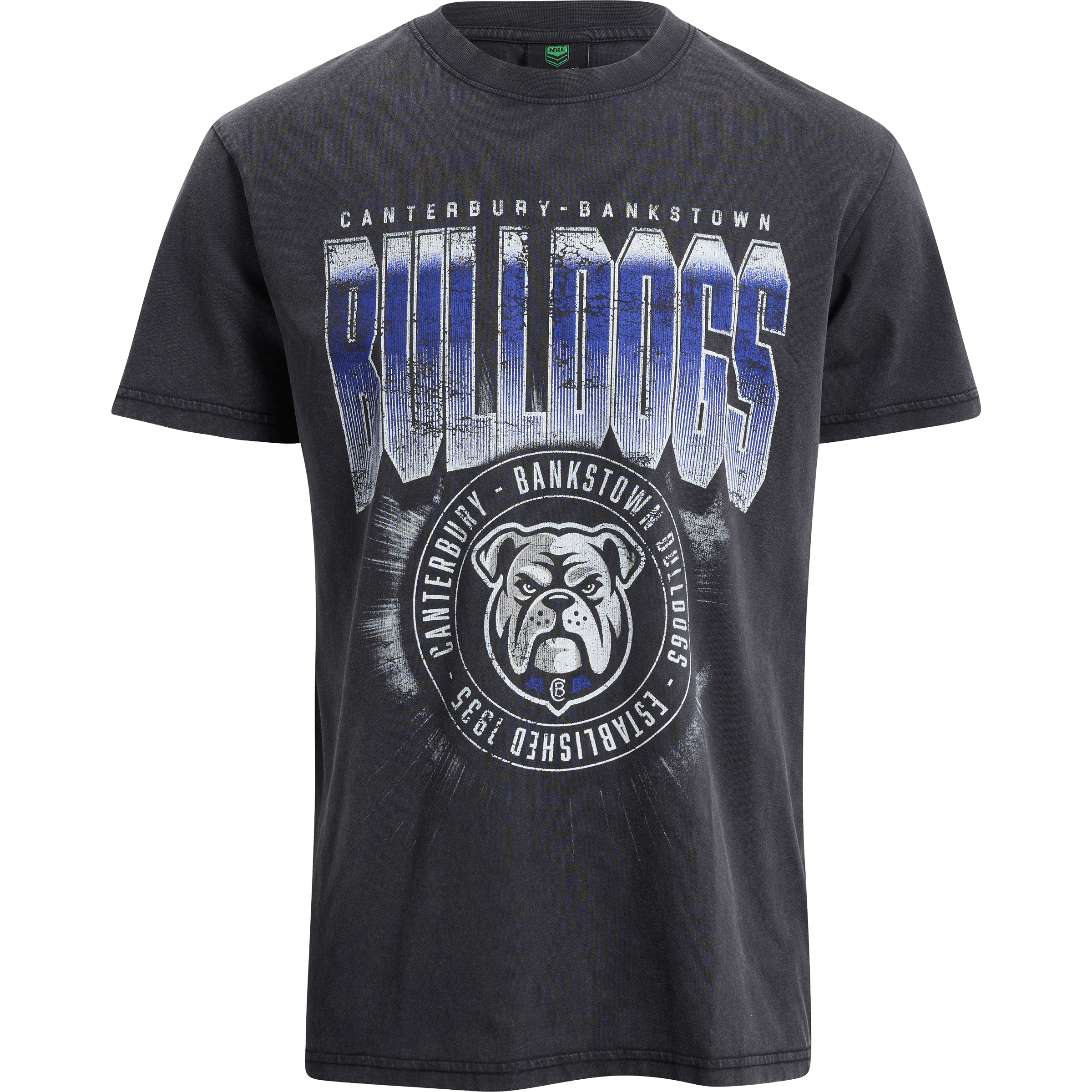Mens Bleacher Athletic NRL Canterbury-Bankstown Bulldogs Washed Tee