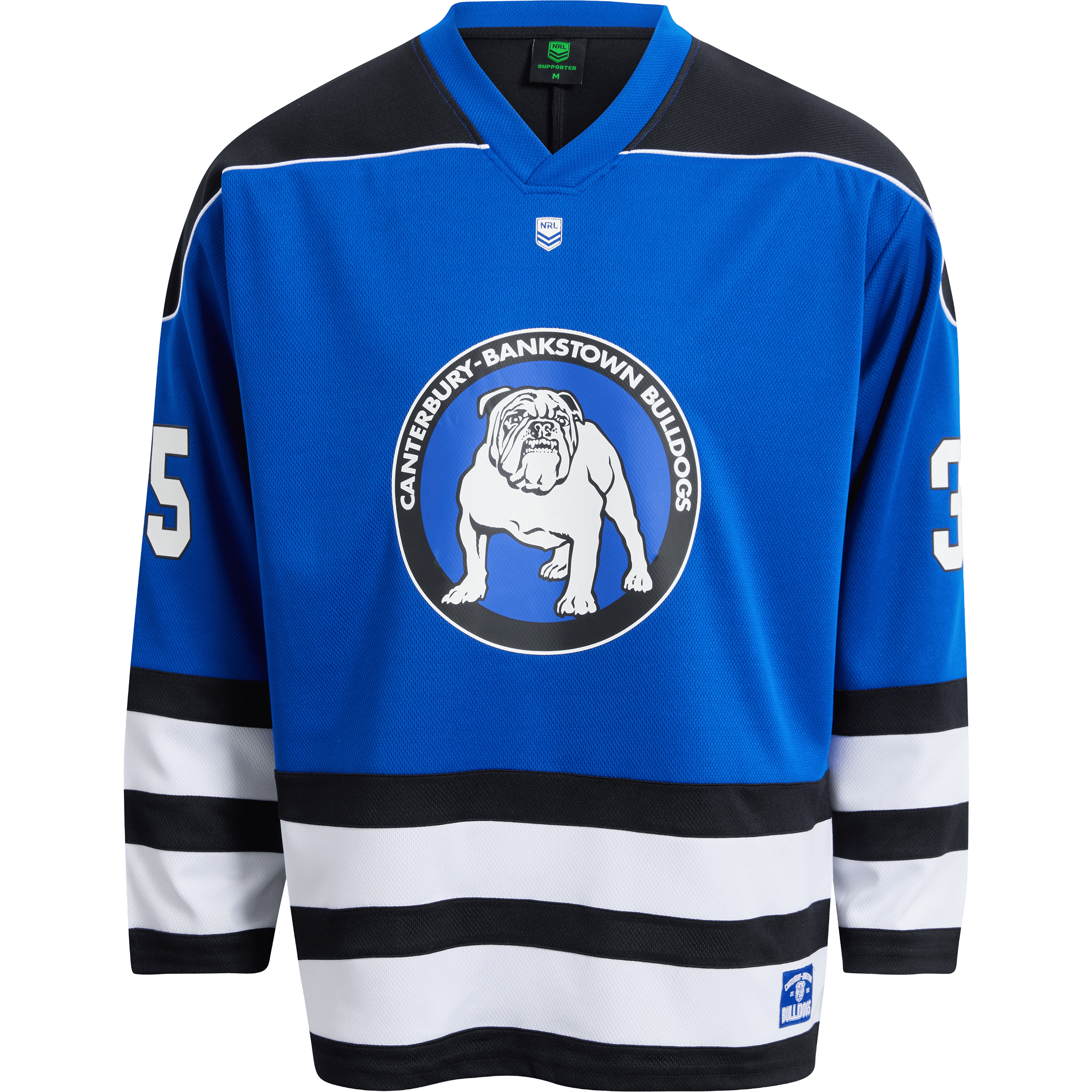 Mens Bleacher Athletic NRL Canterbury-Bankstown Bulldogs Hockey Sweatshirt
