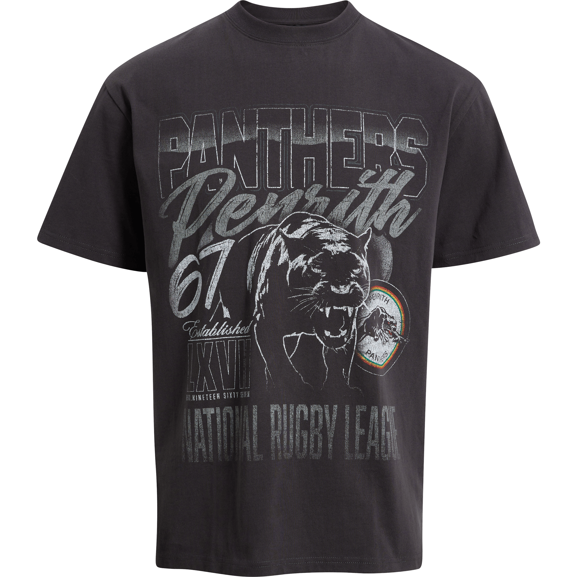 Mens Bleacher Athletic NRL Penrith Panthers Legacy Boxy Tee