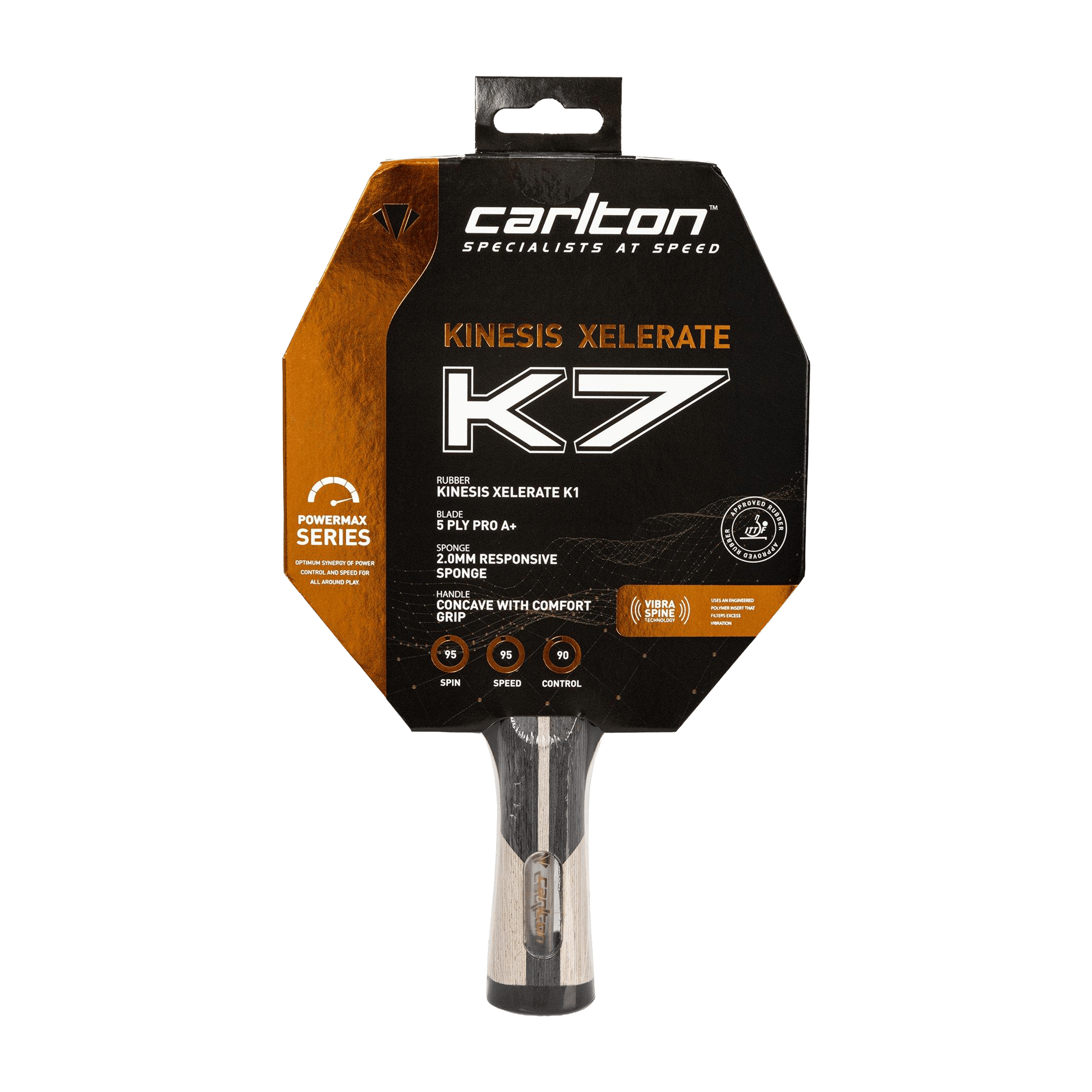 Carlton Kineses Xelerate K7 Table Tennis Bat