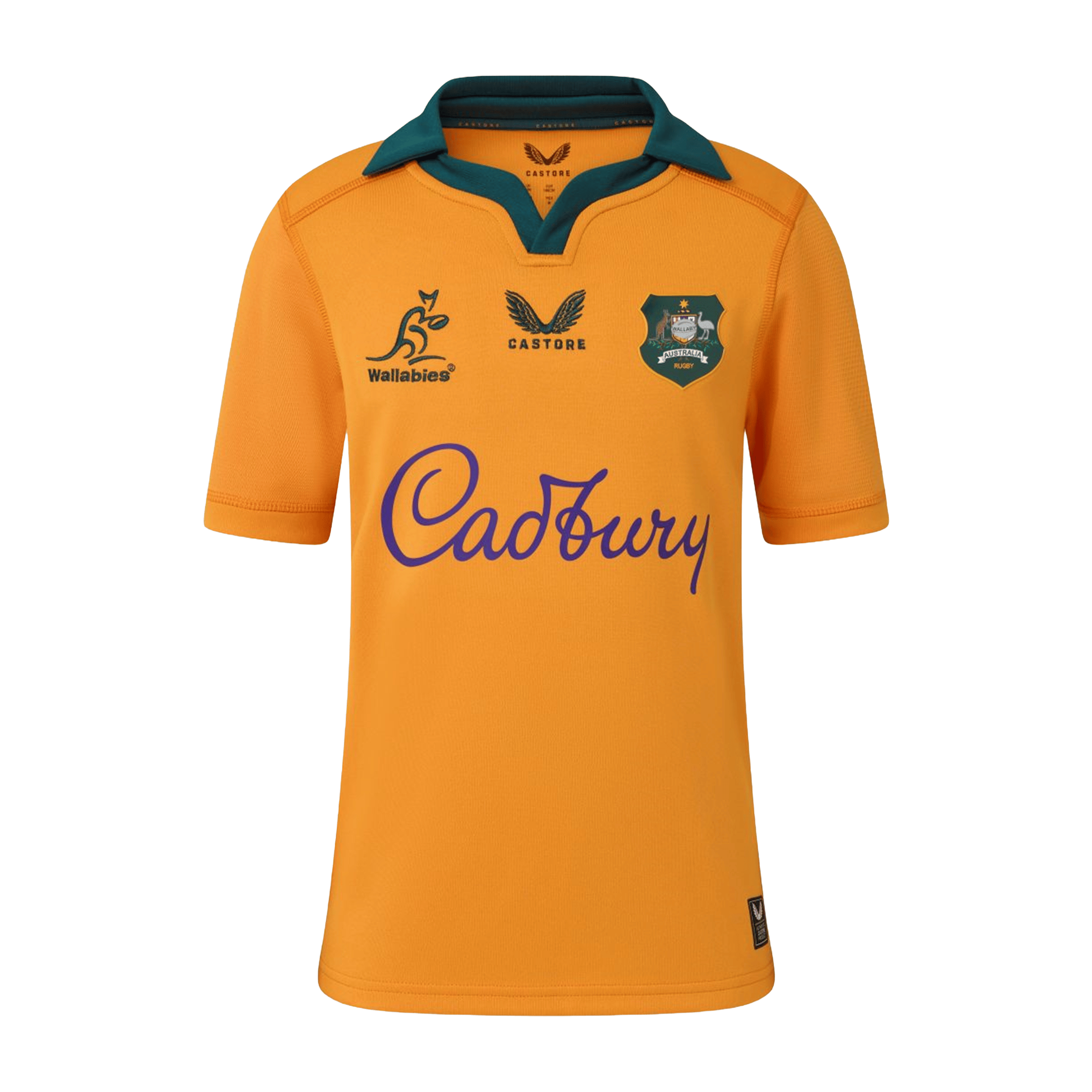 Kids Castore Wallabies 2026 Home Replica Rugby Tee