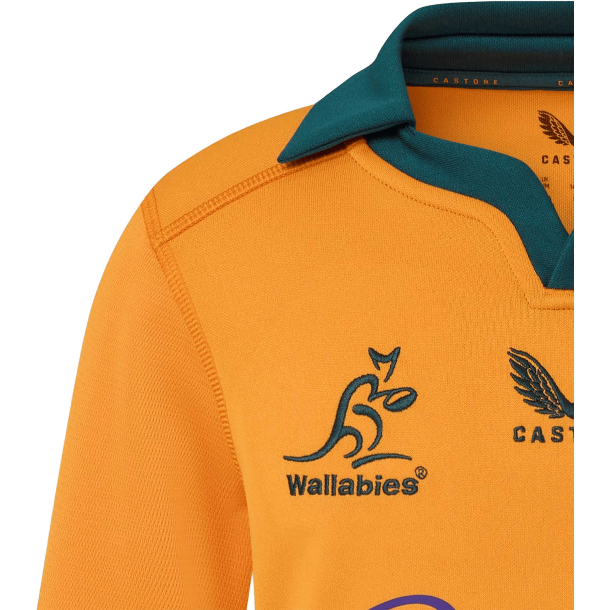 Kids Castore Wallabies 2026 Home Replica Rugby Tee