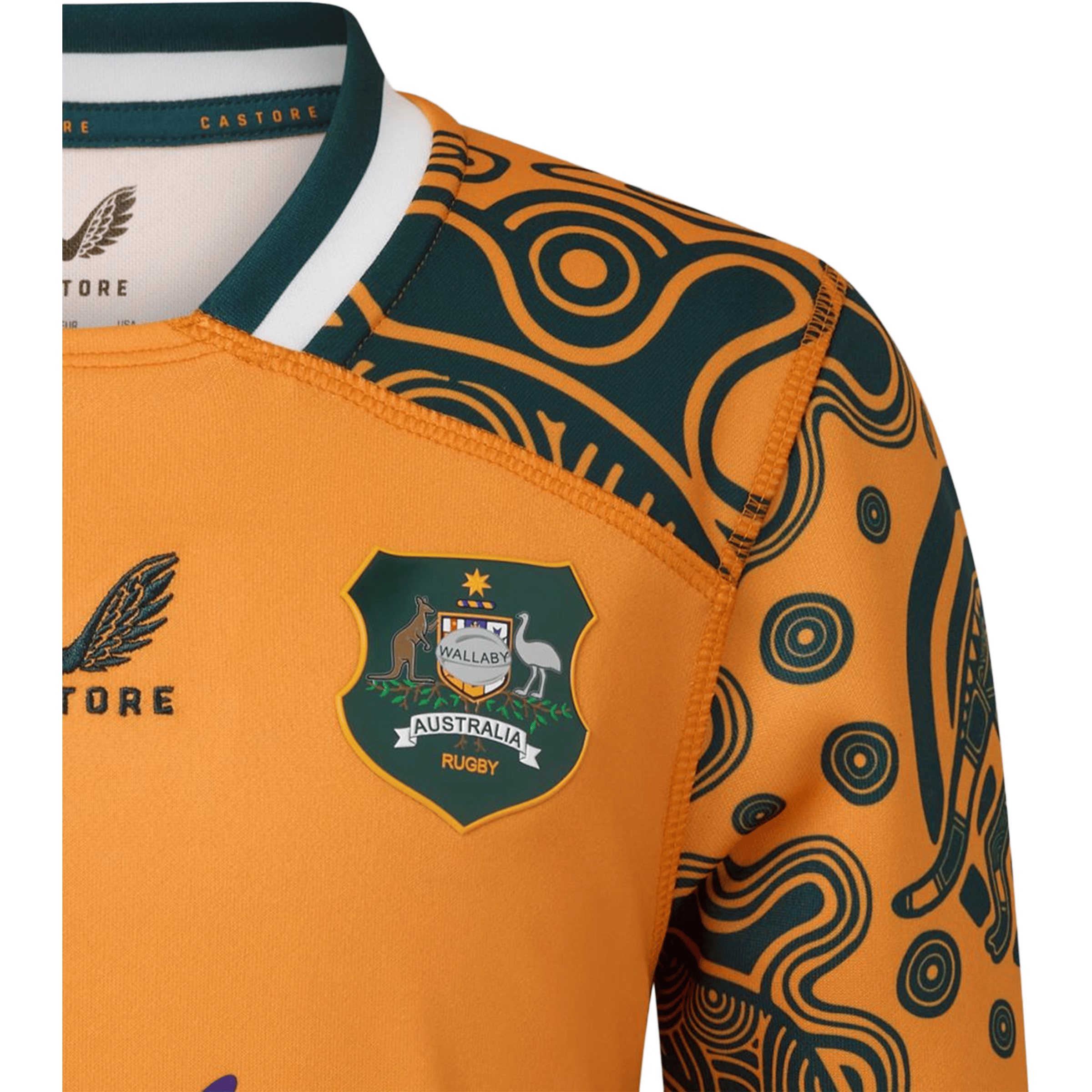 Mens Castore Wallabies 26' First Nation Replica Rugby Top