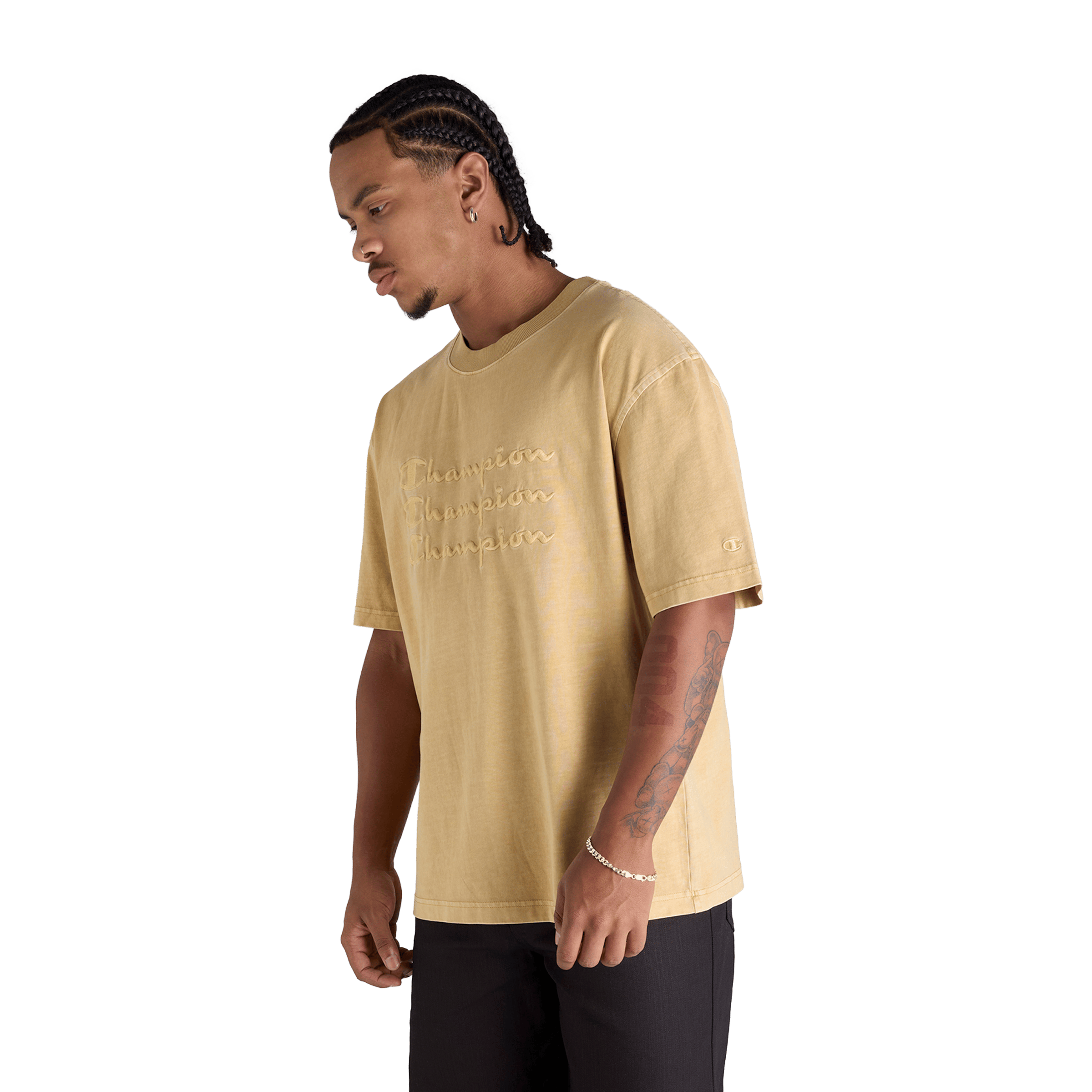 Mens Champion Rochester Vintage Wash Tee