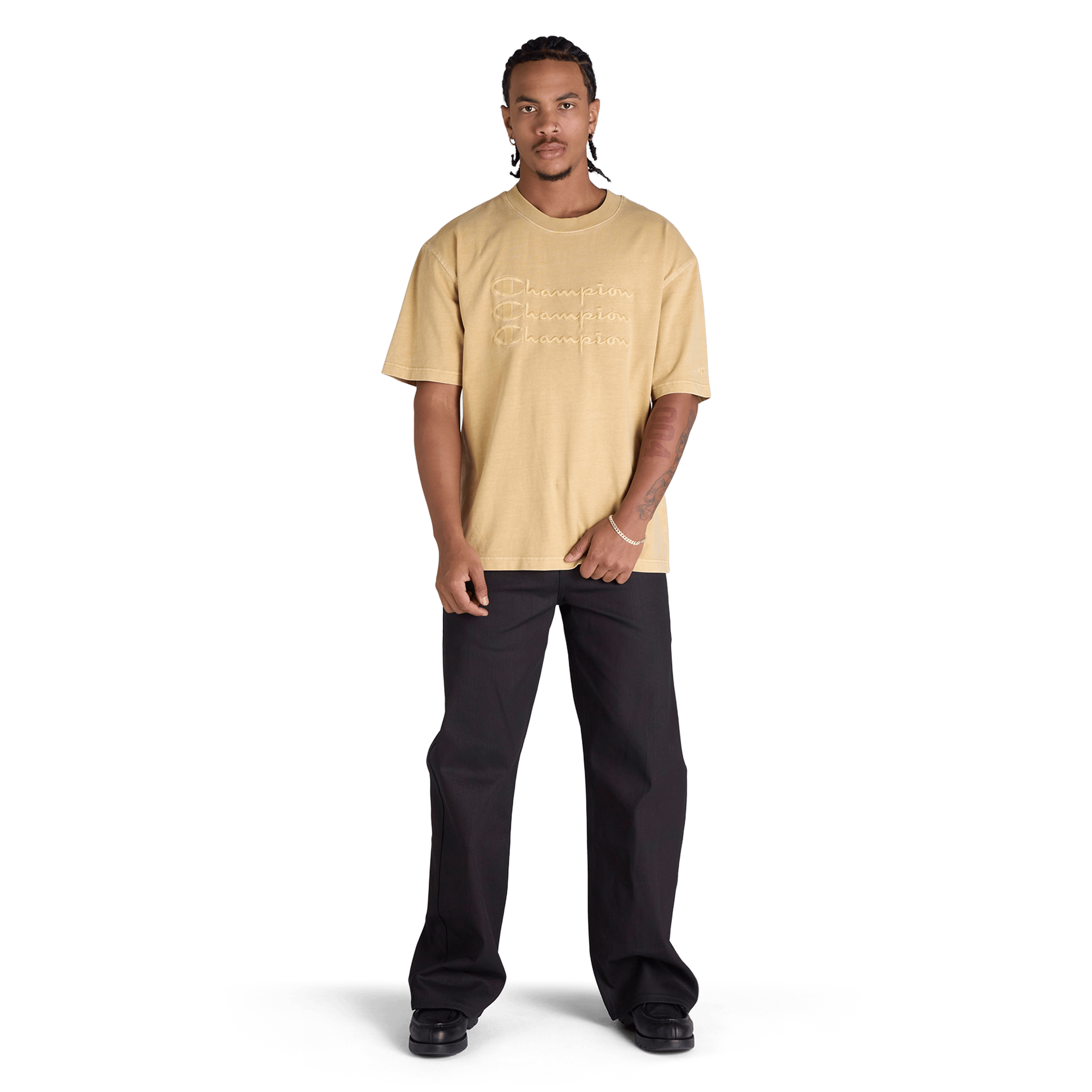 Mens Champion Rochester Vintage Wash Tee