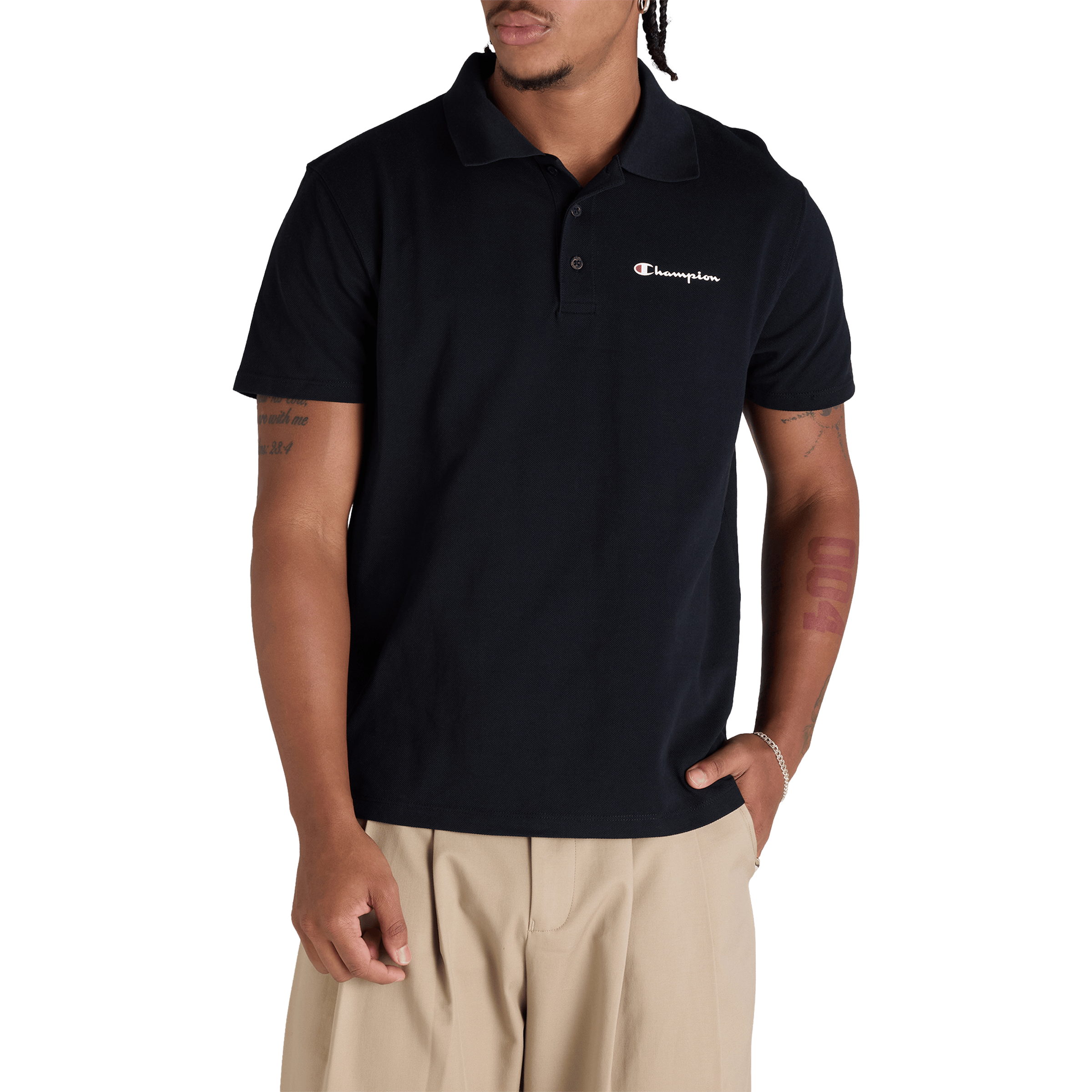 Mens Champion Pique Polo Shirt