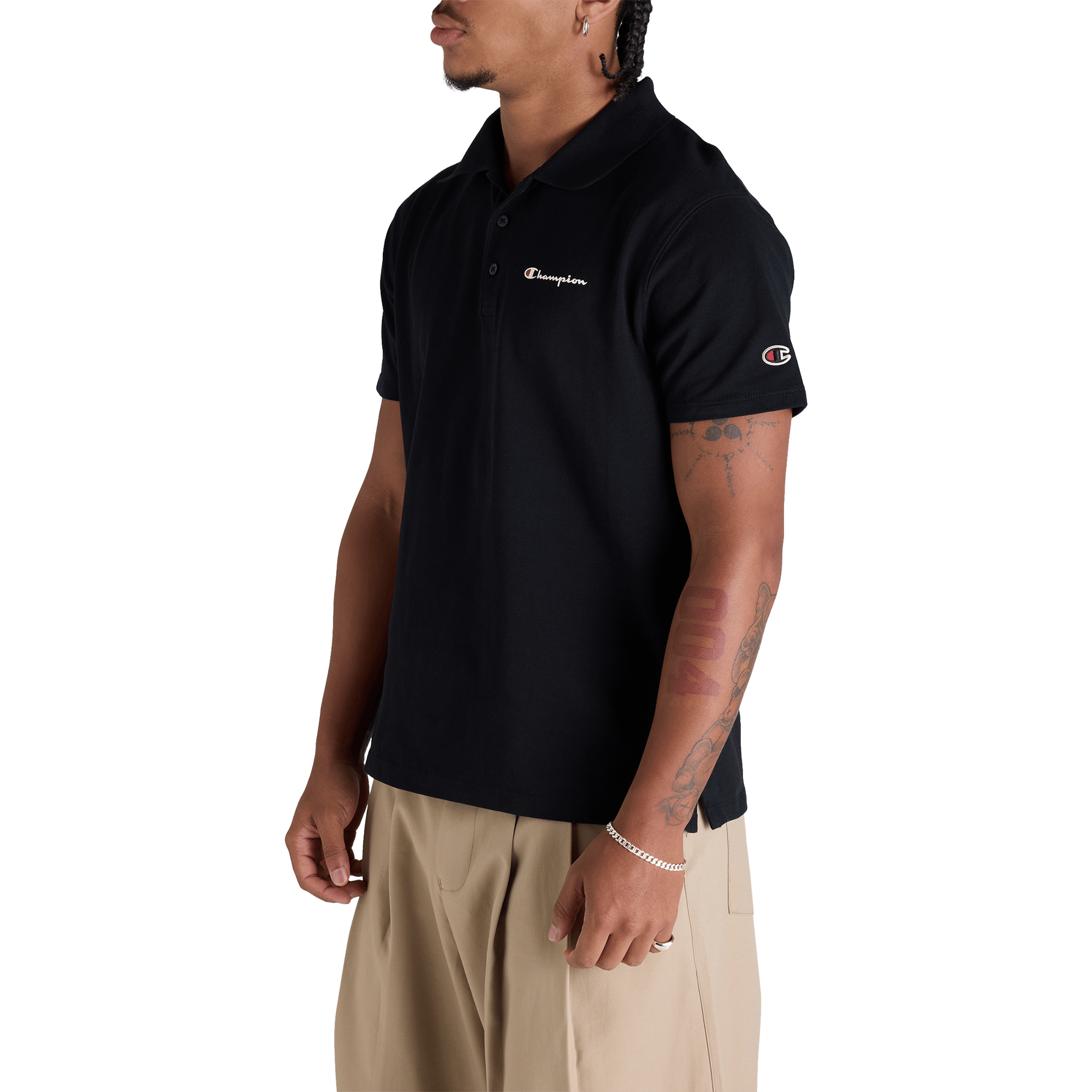 Mens Champion Pique Polo Shirt