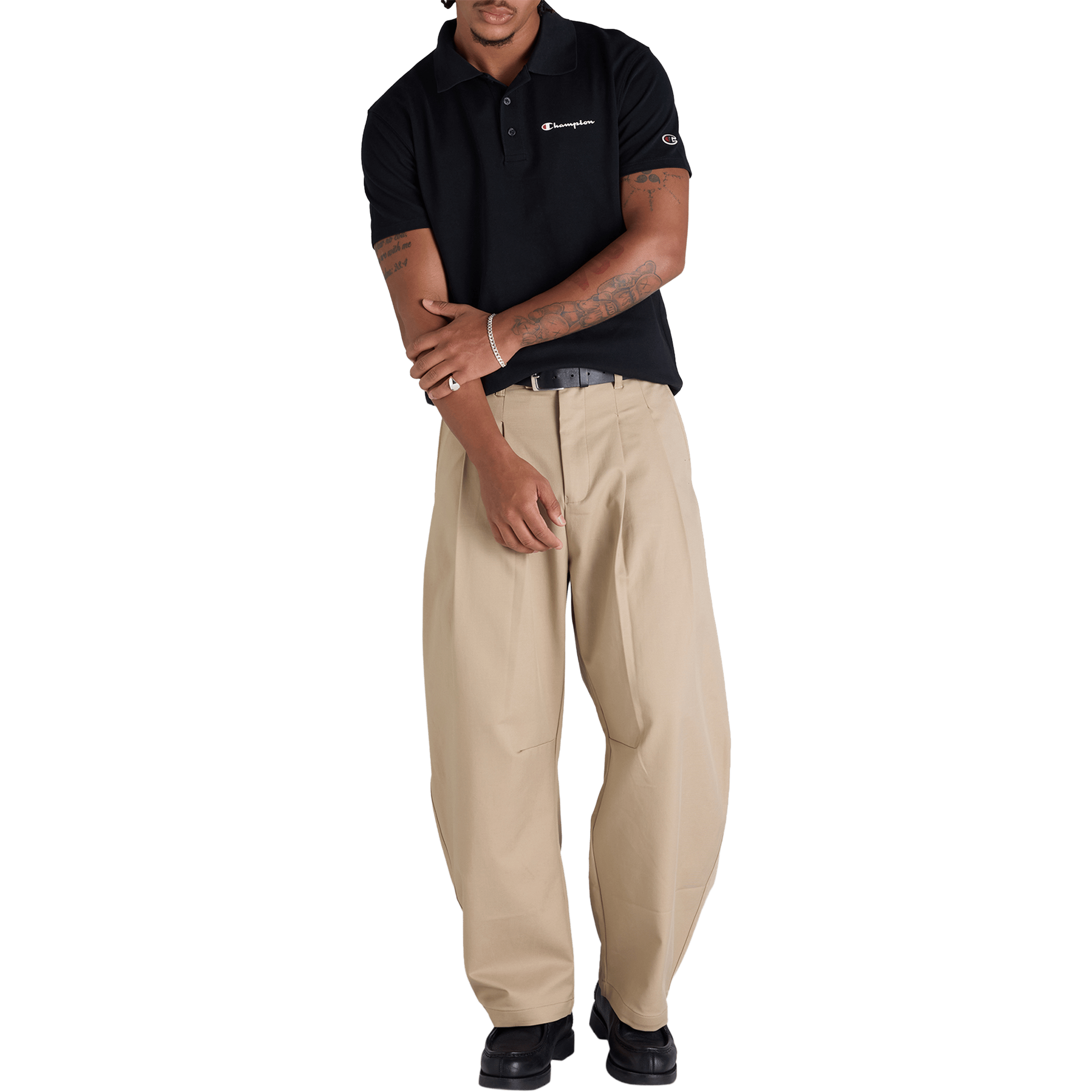 Mens Champion Pique Polo Shirt