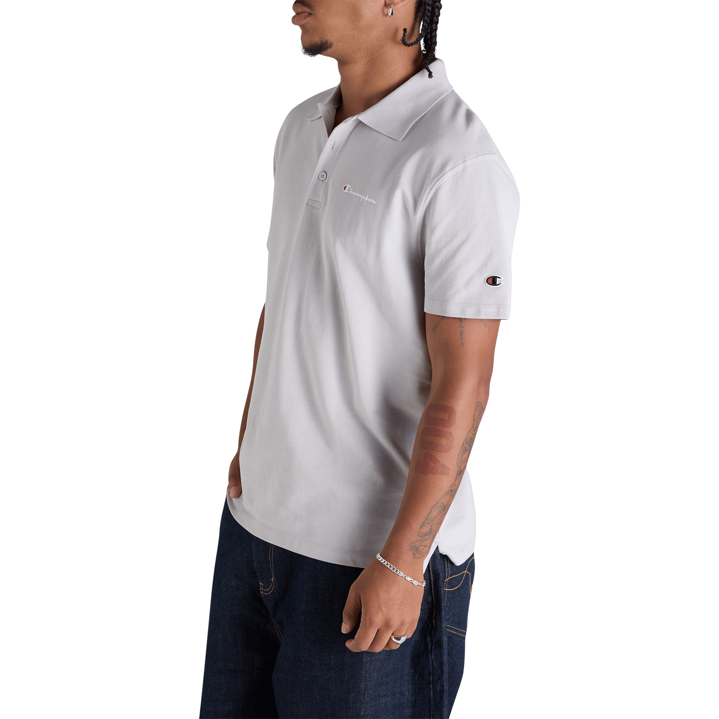 Mens Champion Pique Polo Shirt