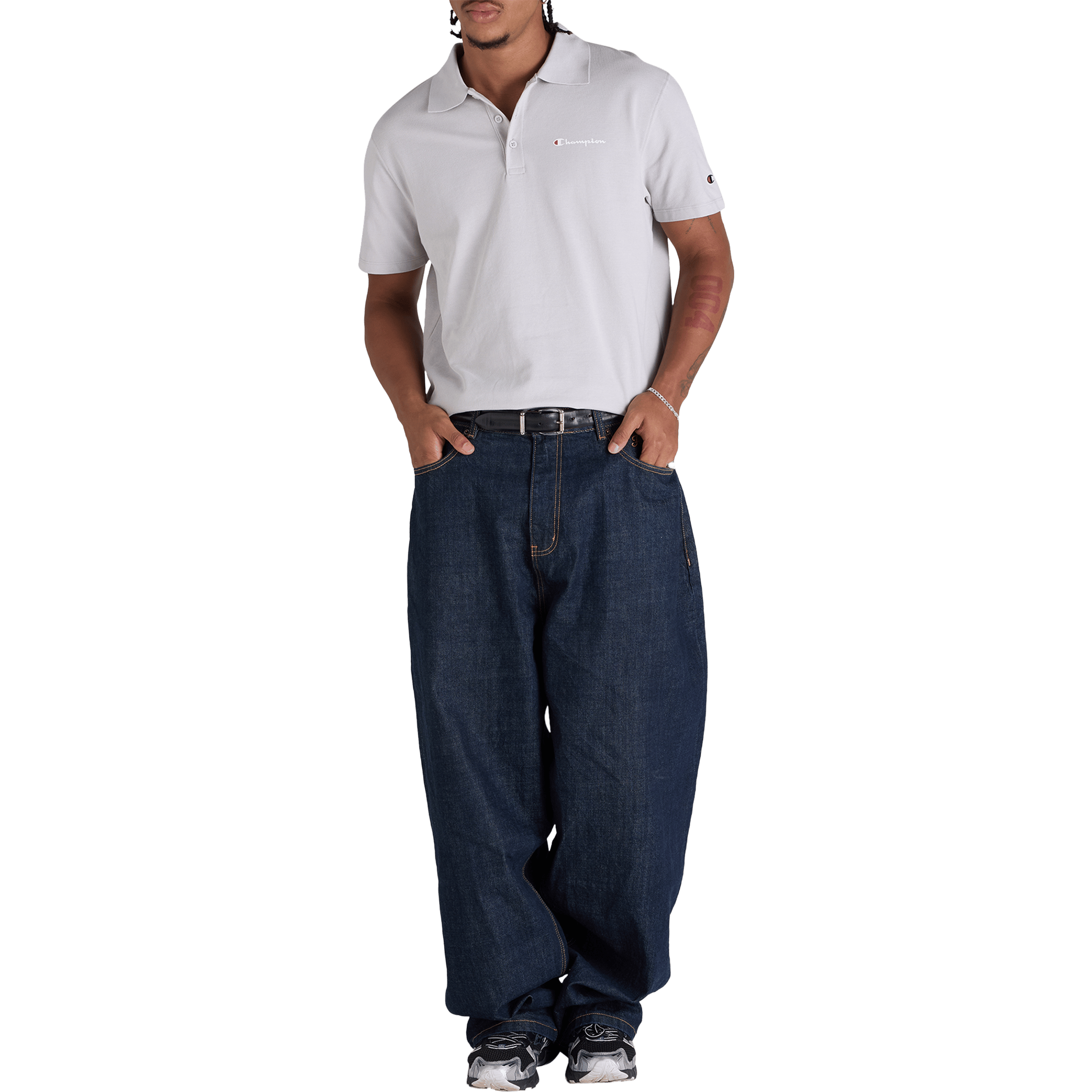 Mens Champion Pique Polo Shirt
