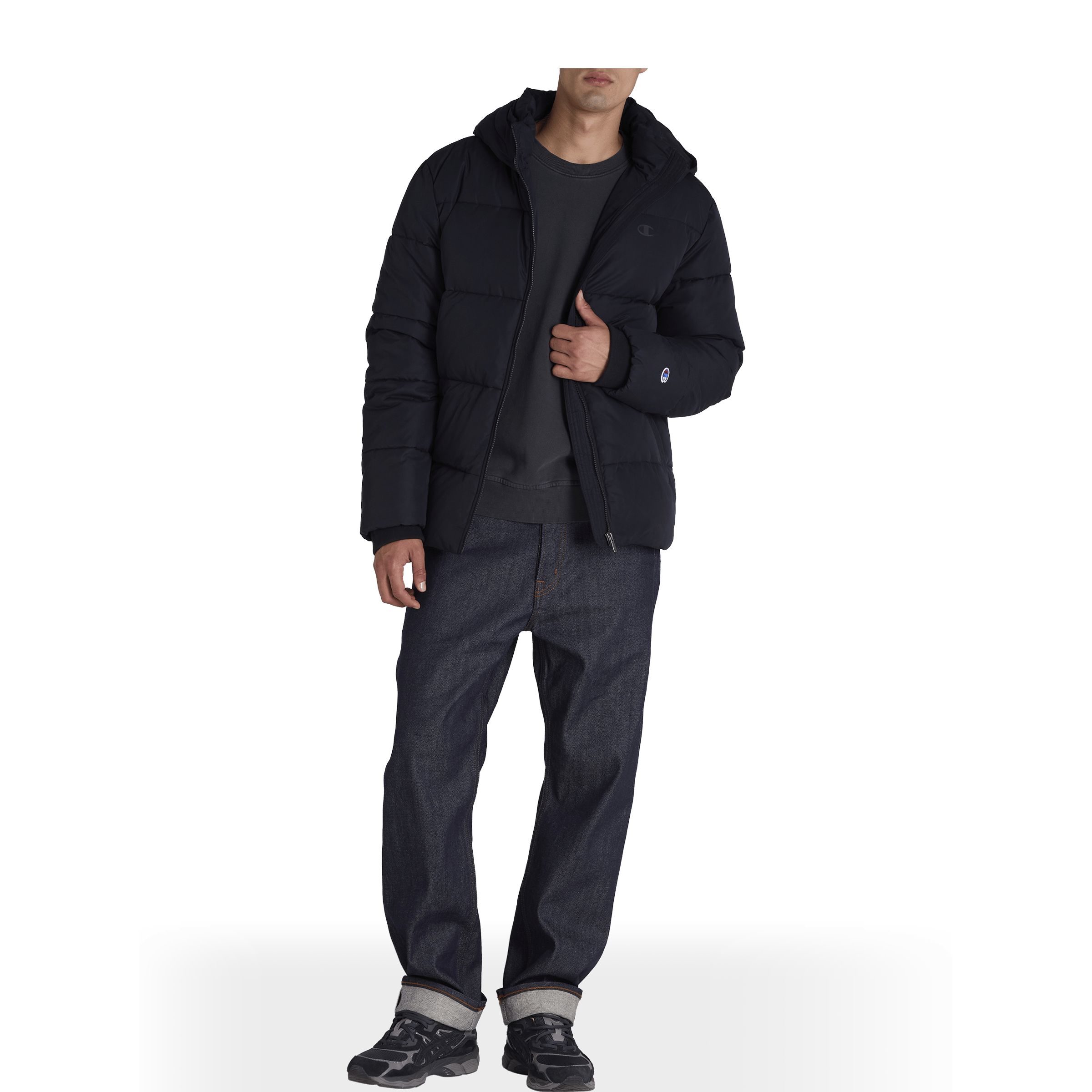 Mens Champion Rochester Athletic Puffer Jacket