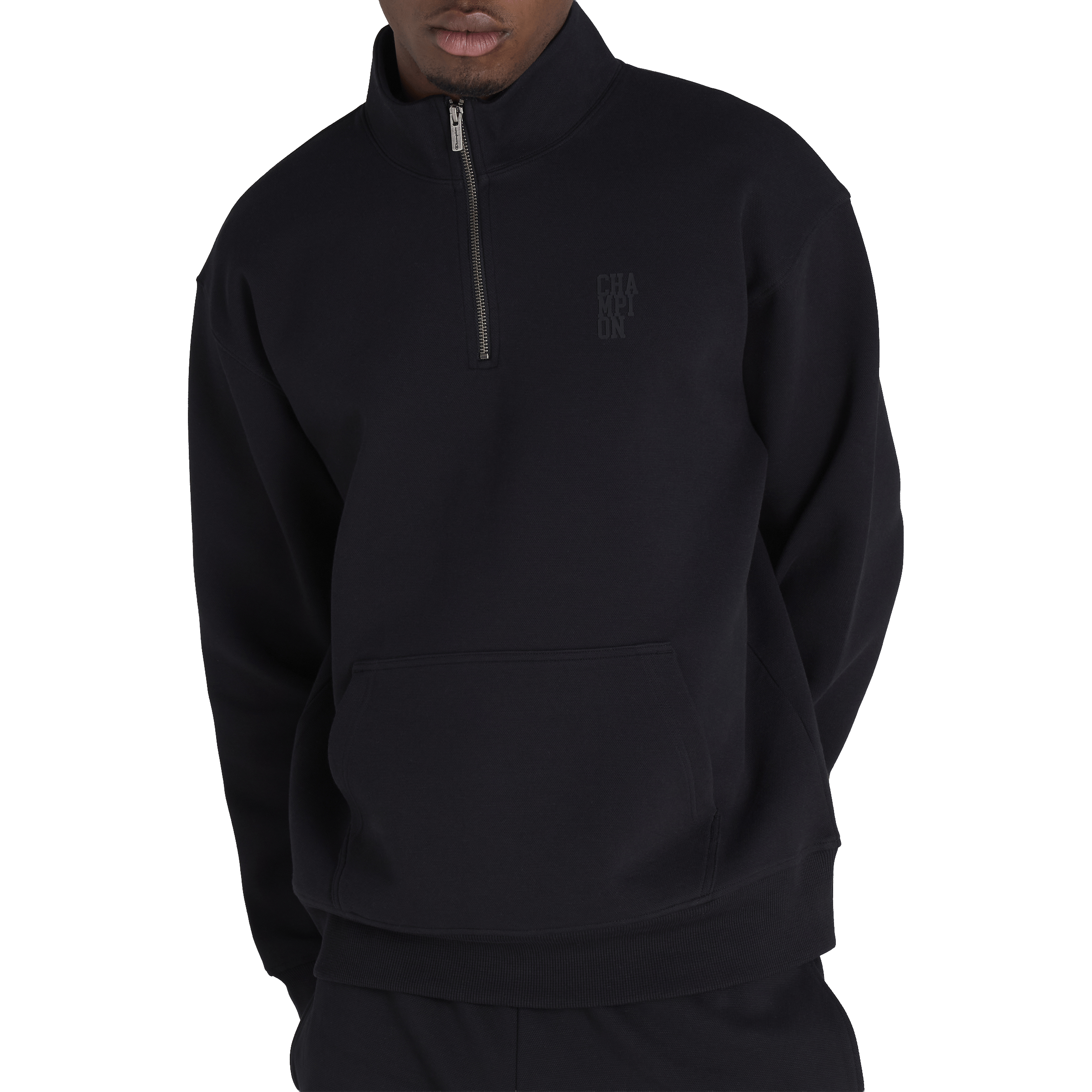 Mens Champion Rochester Base Quarter Zip Sweatshirt