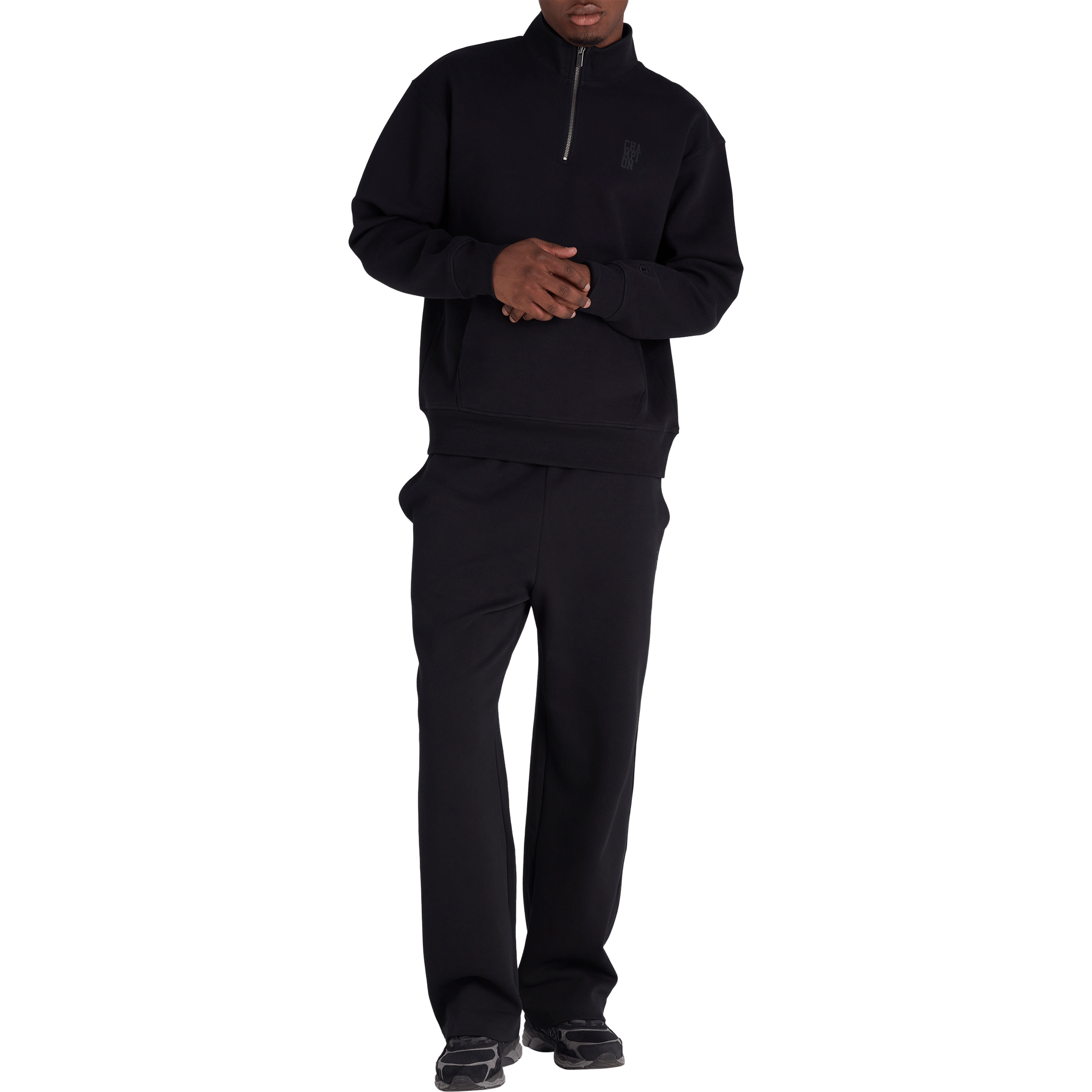 Mens Champion Rochester Base Quarter Zip Sweatshirts