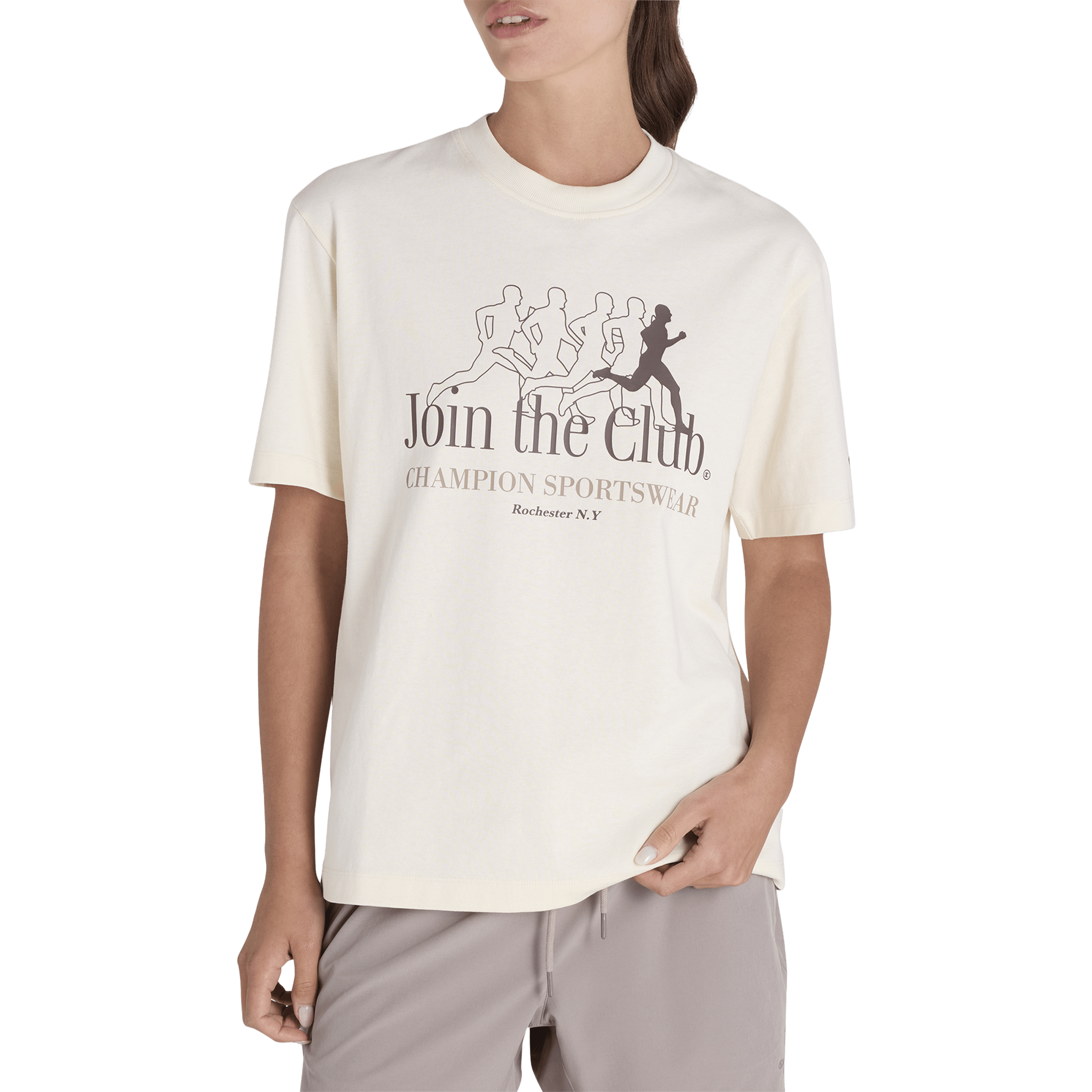 Womens Champion Graphic Shop Tee