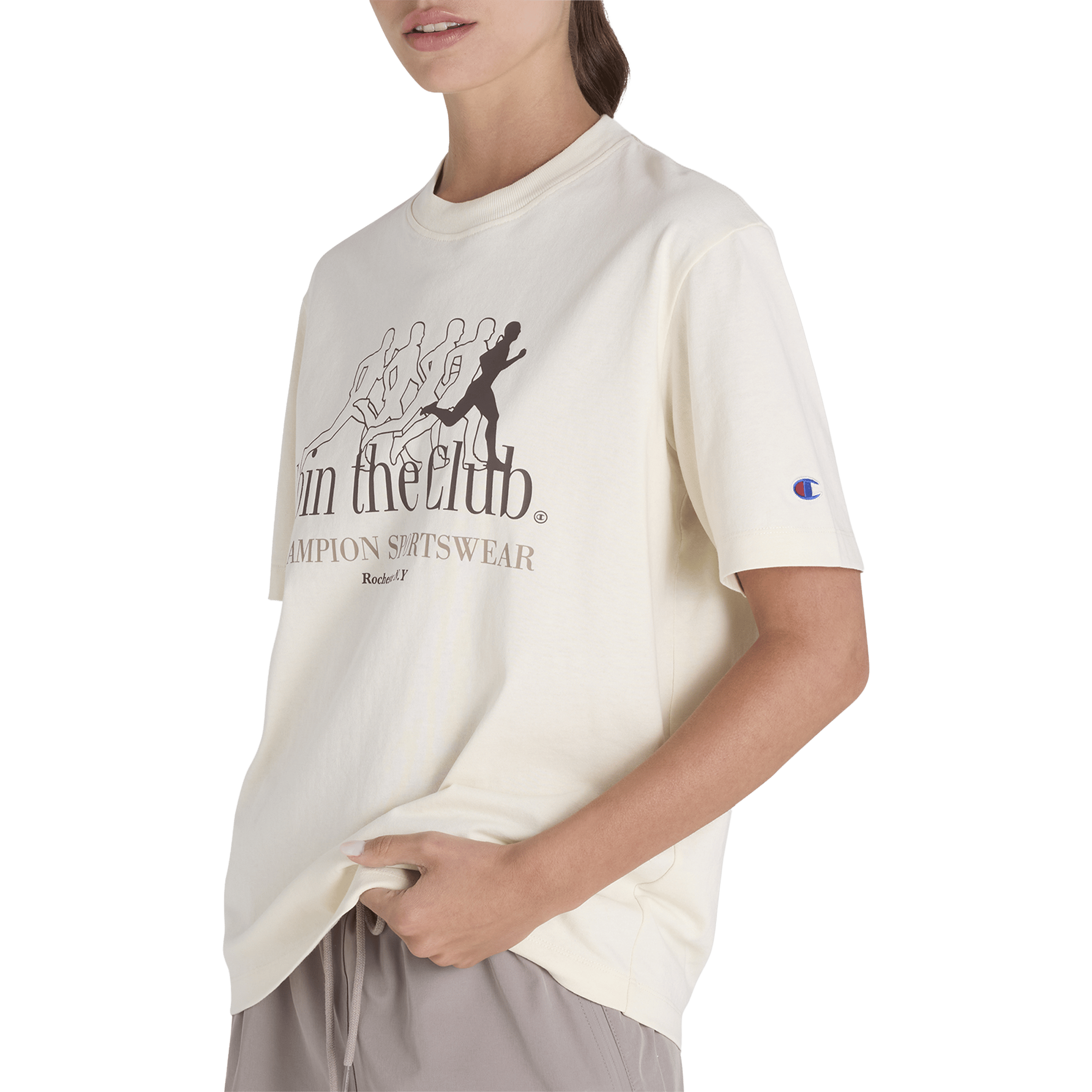 Womens Champion Graphic Shop Tee