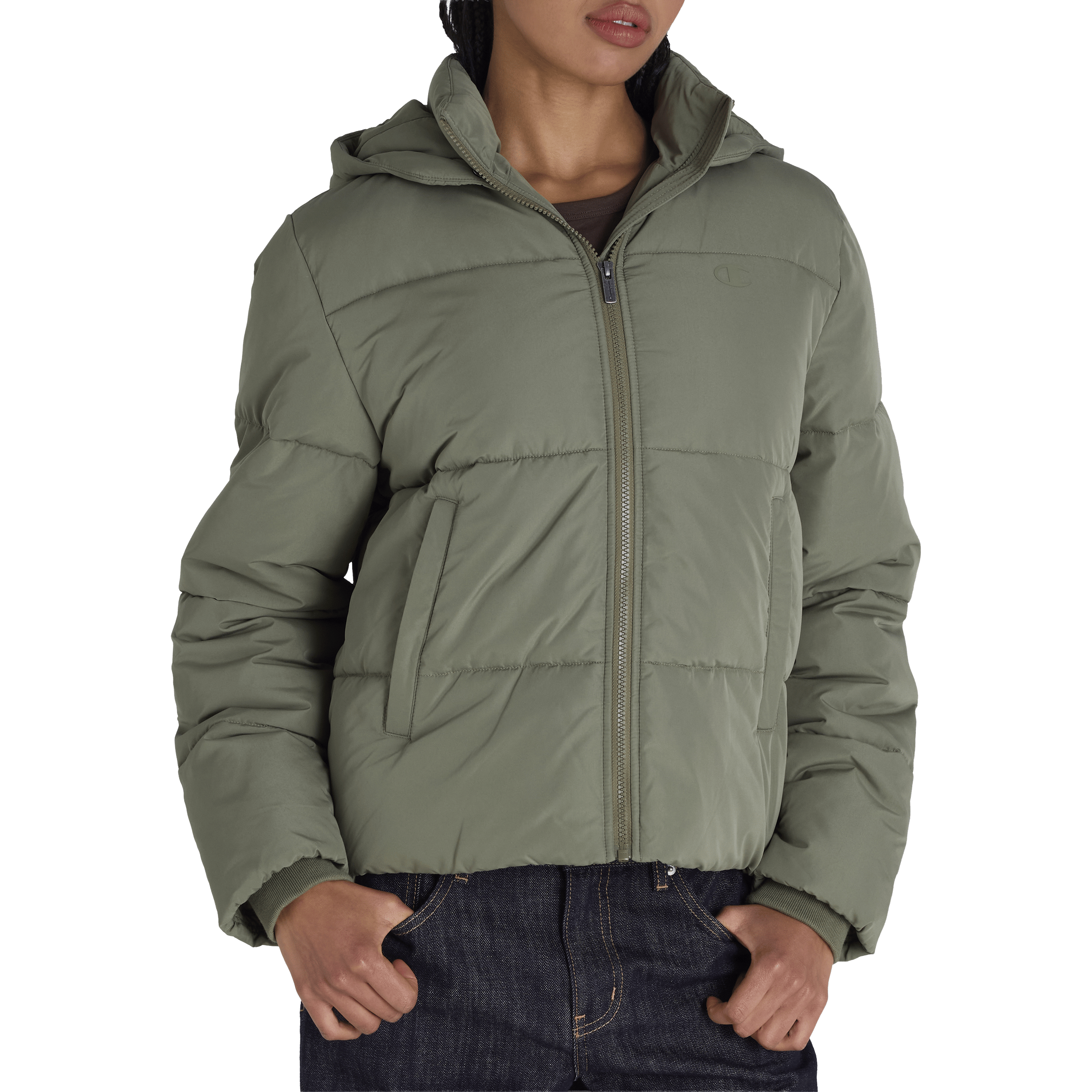 Womens Champion Rochester Athletic Puffer Jacket